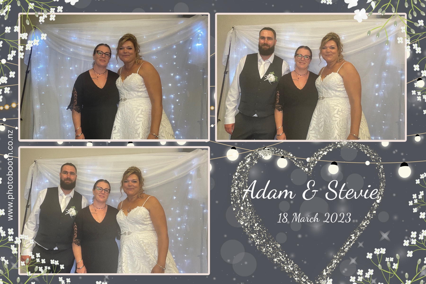 Adam & Stevie's Wedding | View more photos from the event at gallery.photobooth.co.nz/u/SelfieCentral/Adam-Stevies-Wedding