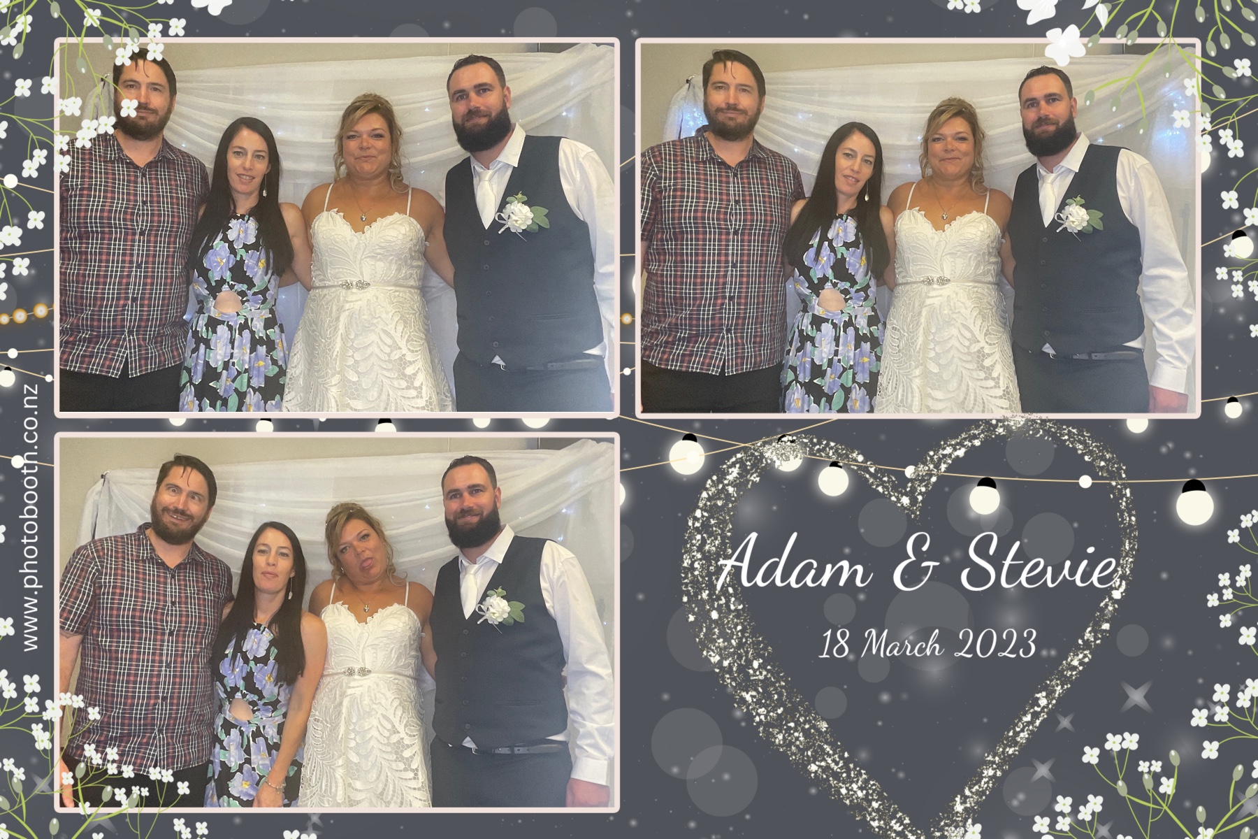 Adam & Stevie's Wedding | View more photos from the event at gallery.photobooth.co.nz/u/SelfieCentral/Adam-Stevies-Wedding