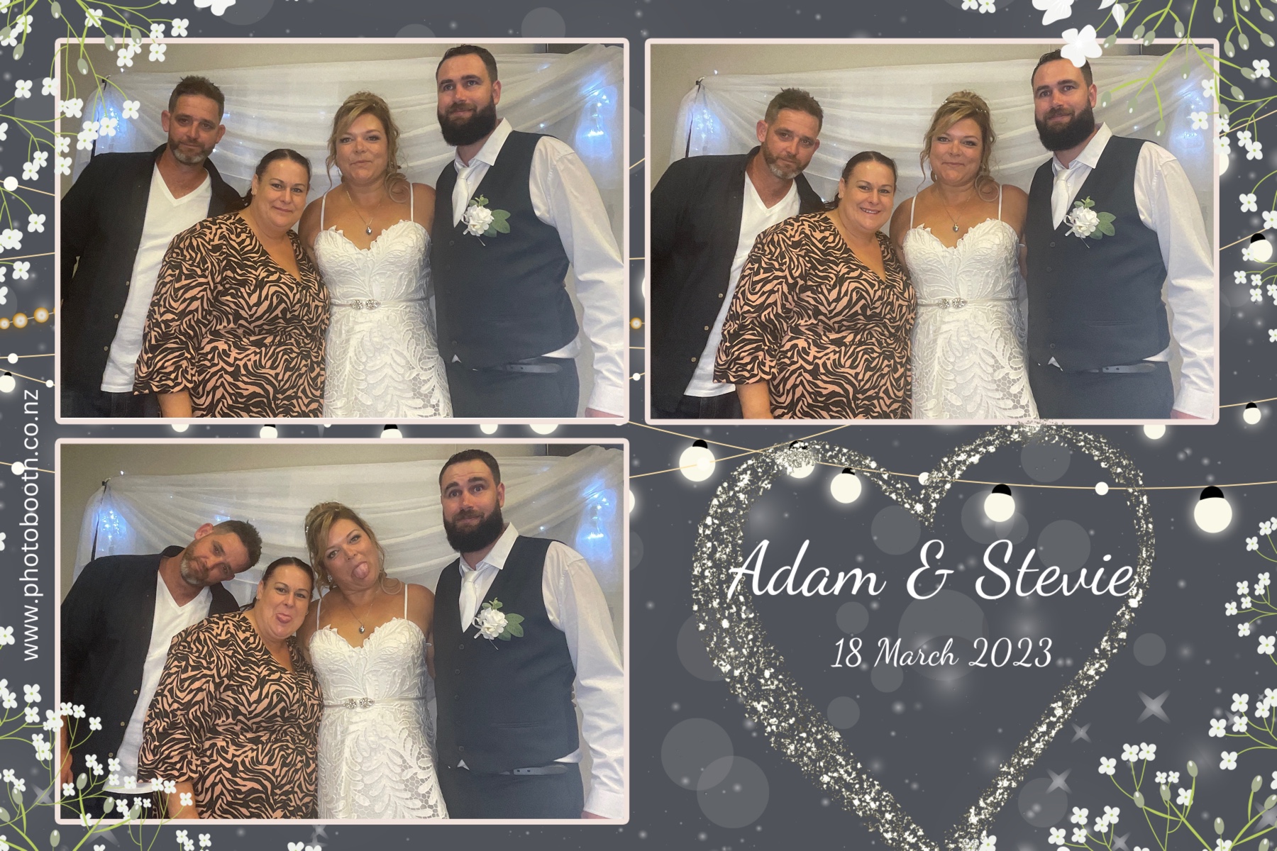 Adam & Stevie's Wedding | View more photos from the event at gallery.photobooth.co.nz/u/SelfieCentral/Adam-Stevies-Wedding