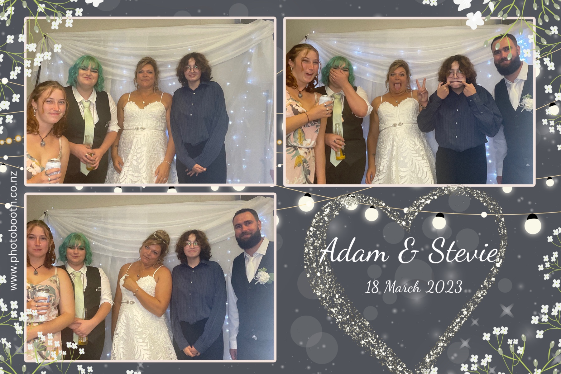 Adam & Stevie's Wedding | View more photos from the event at gallery.photobooth.co.nz/u/SelfieCentral/Adam-Stevies-Wedding