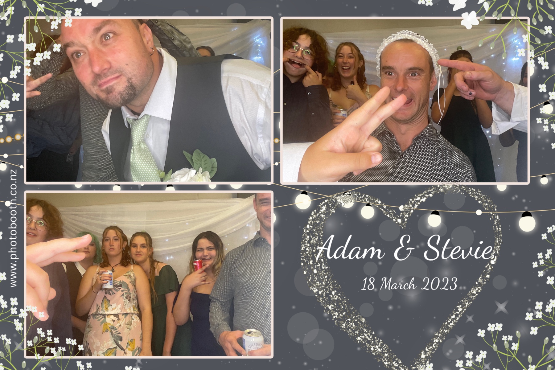 Adam & Stevie's Wedding | View more photos from the event at gallery.photobooth.co.nz/u/SelfieCentral/Adam-Stevies-Wedding