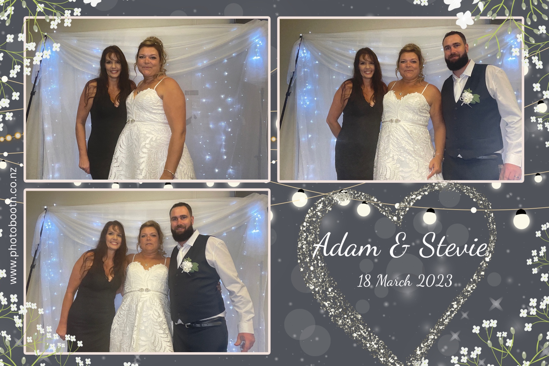 Adam & Stevie's Wedding | View more photos from the event at gallery.photobooth.co.nz/u/SelfieCentral/Adam-Stevies-Wedding