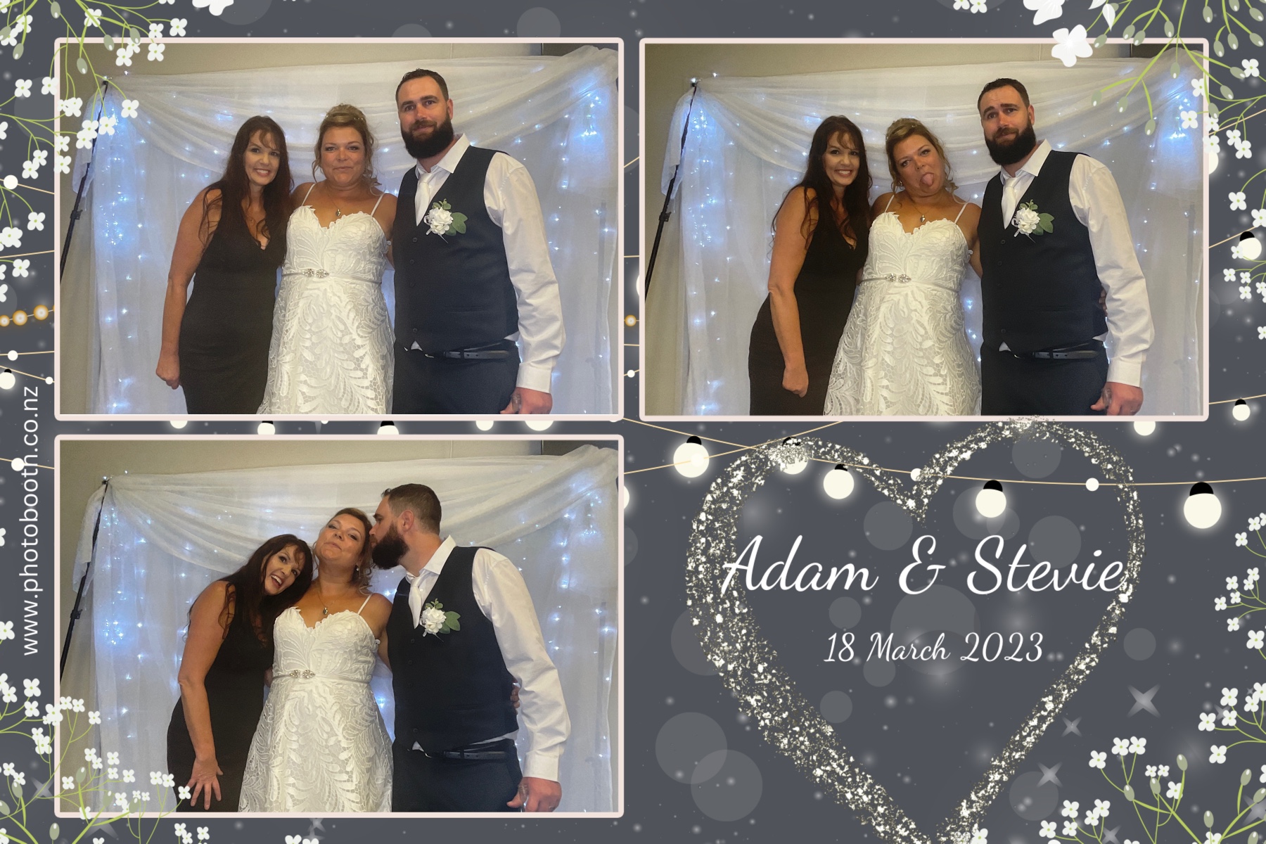 Adam & Stevie's Wedding | View more photos from the event at gallery.photobooth.co.nz/u/SelfieCentral/Adam-Stevies-Wedding