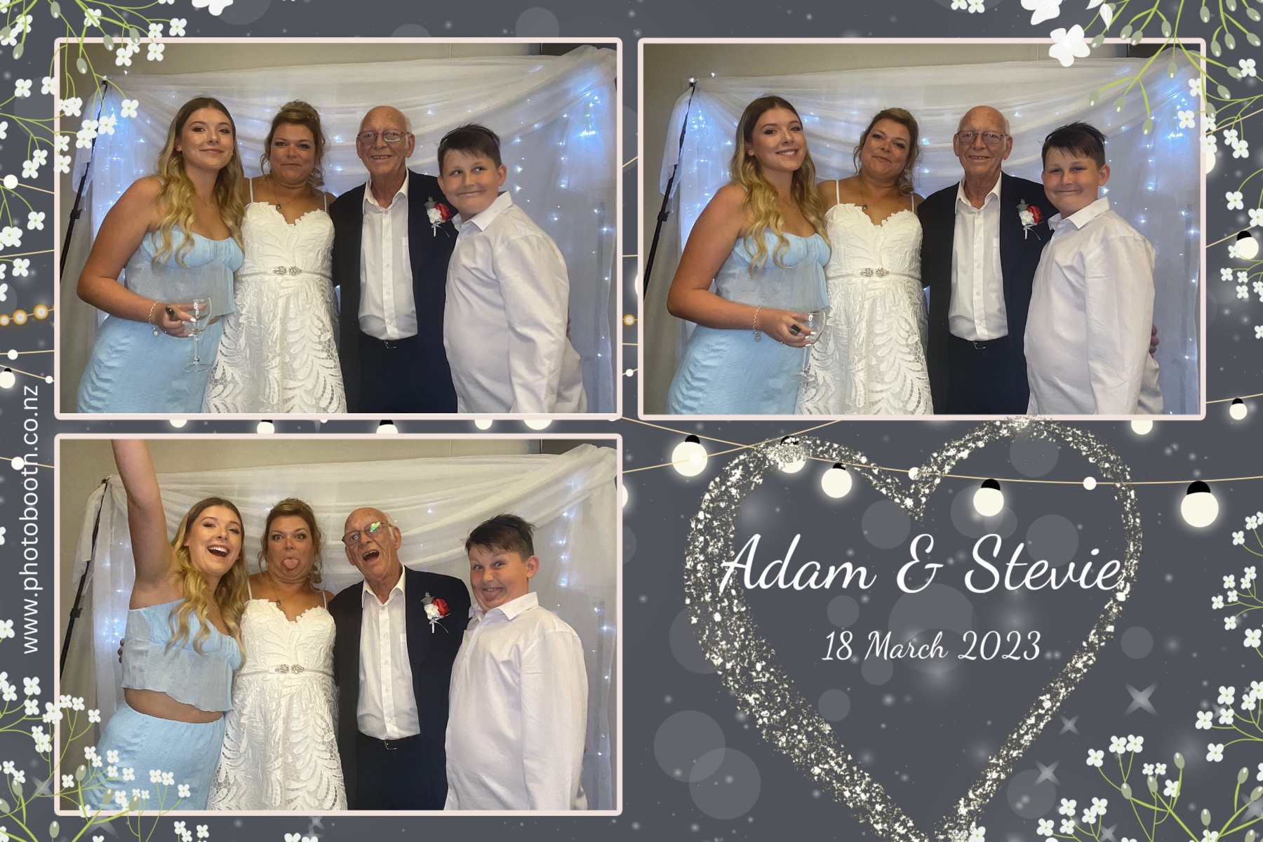Adam & Stevie's Wedding | View more photos from the event at gallery.photobooth.co.nz/u/SelfieCentral/Adam-Stevies-Wedding