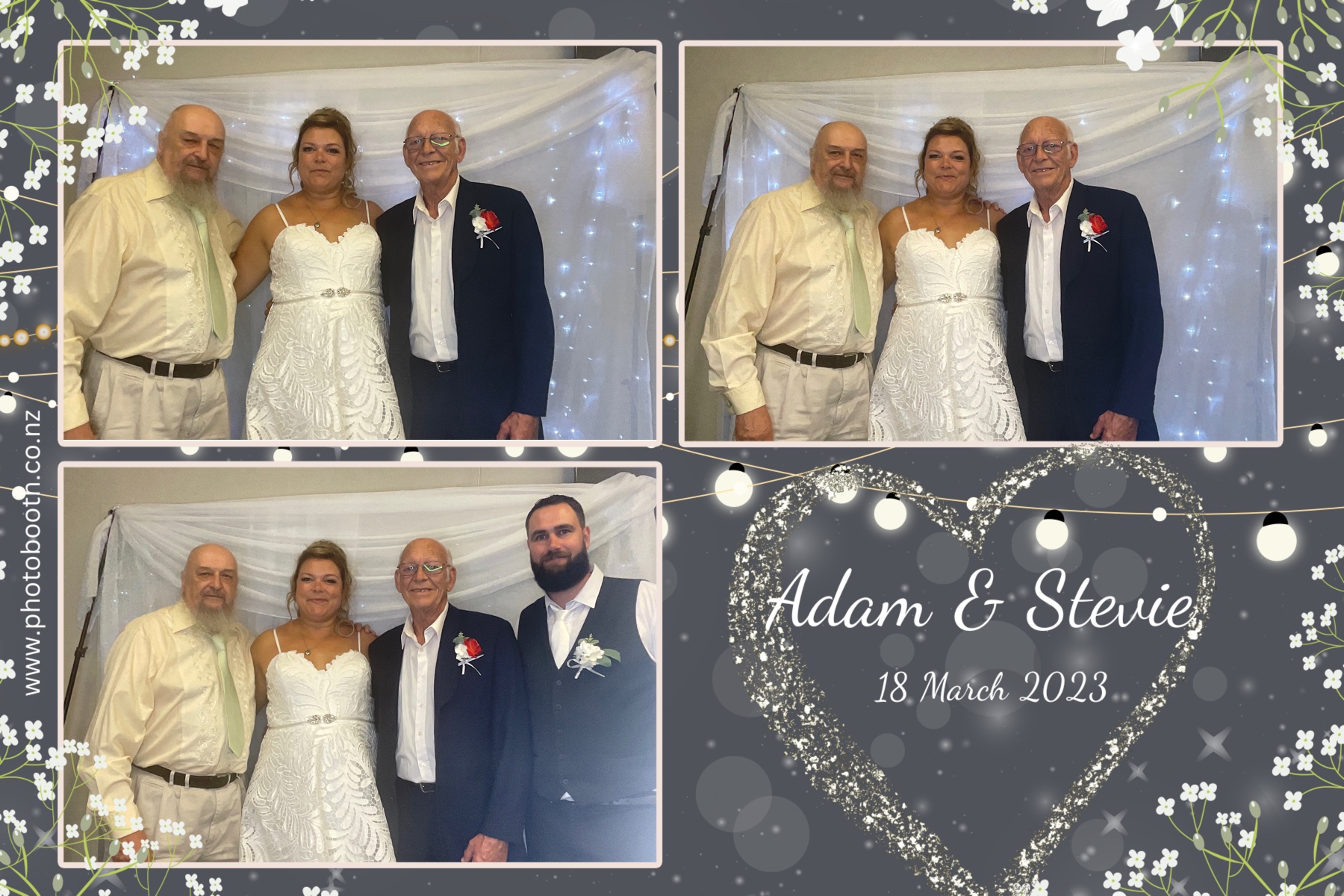 Adam & Stevie's Wedding | View more photos from the event at gallery.photobooth.co.nz/u/SelfieCentral/Adam-Stevies-Wedding