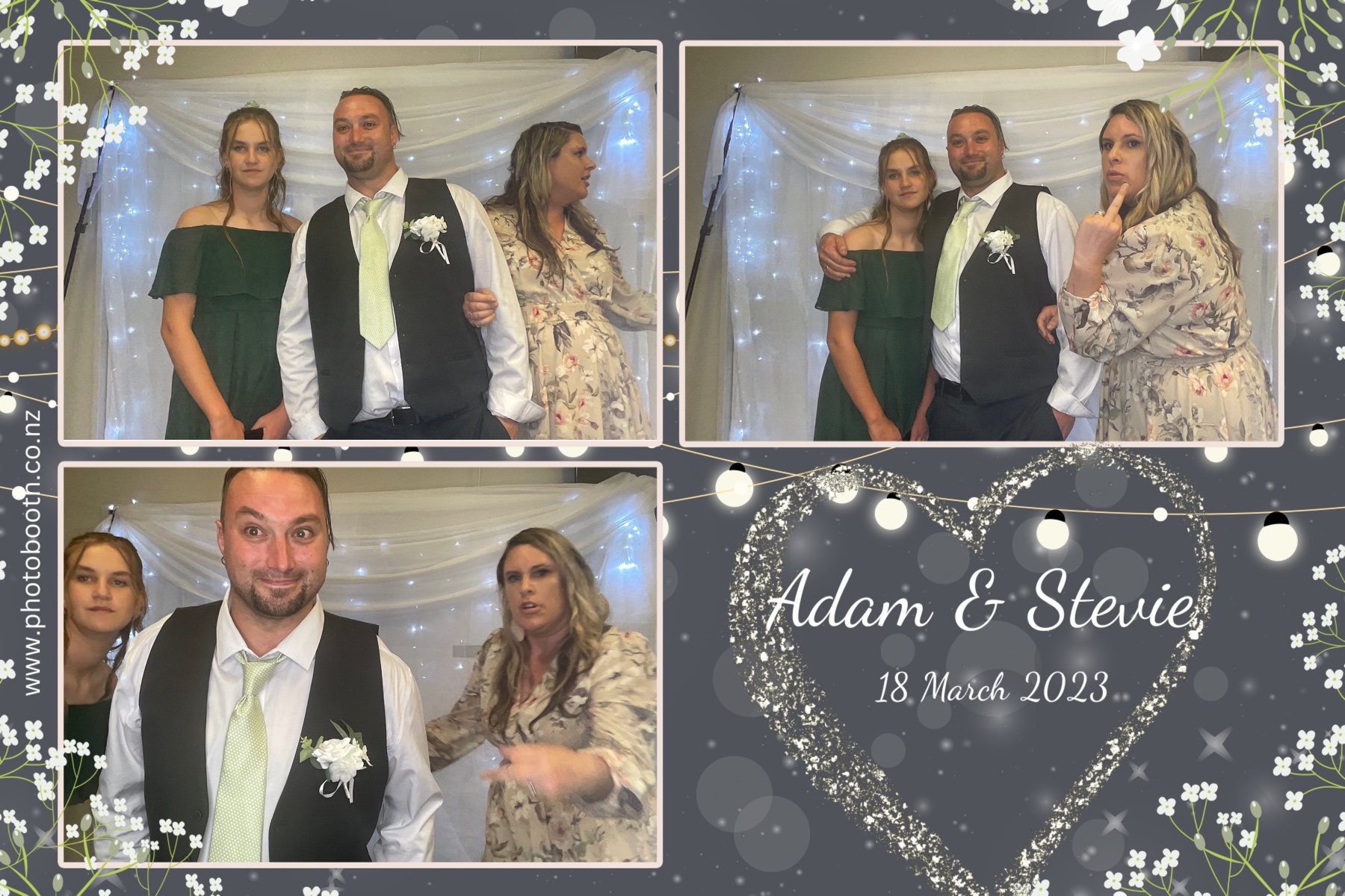 Adam & Stevie's Wedding | View more photos from the event at gallery.photobooth.co.nz/u/SelfieCentral/Adam-Stevies-Wedding