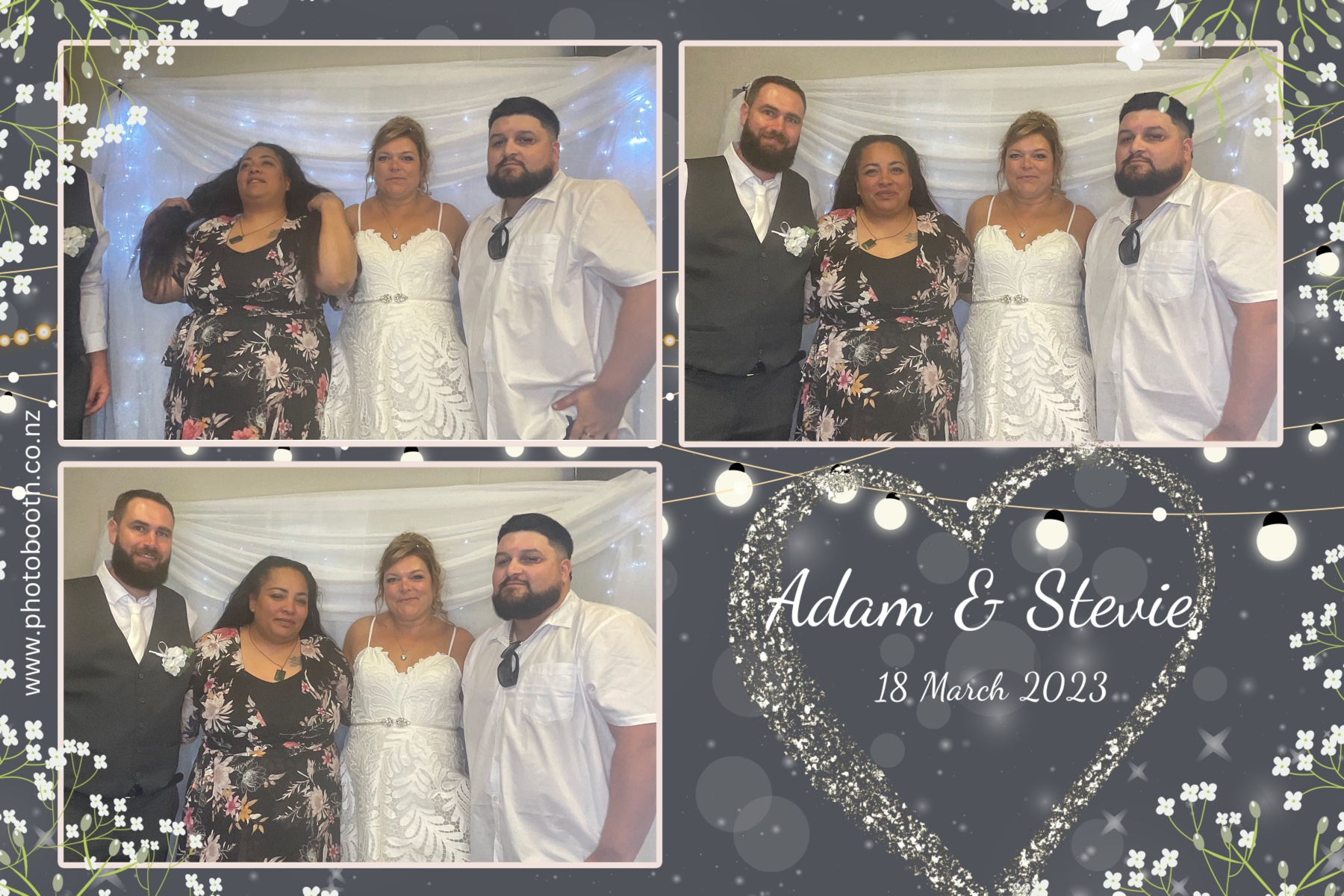 Adam & Stevie's Wedding | View more photos from the event at gallery.photobooth.co.nz/u/SelfieCentral/Adam-Stevies-Wedding