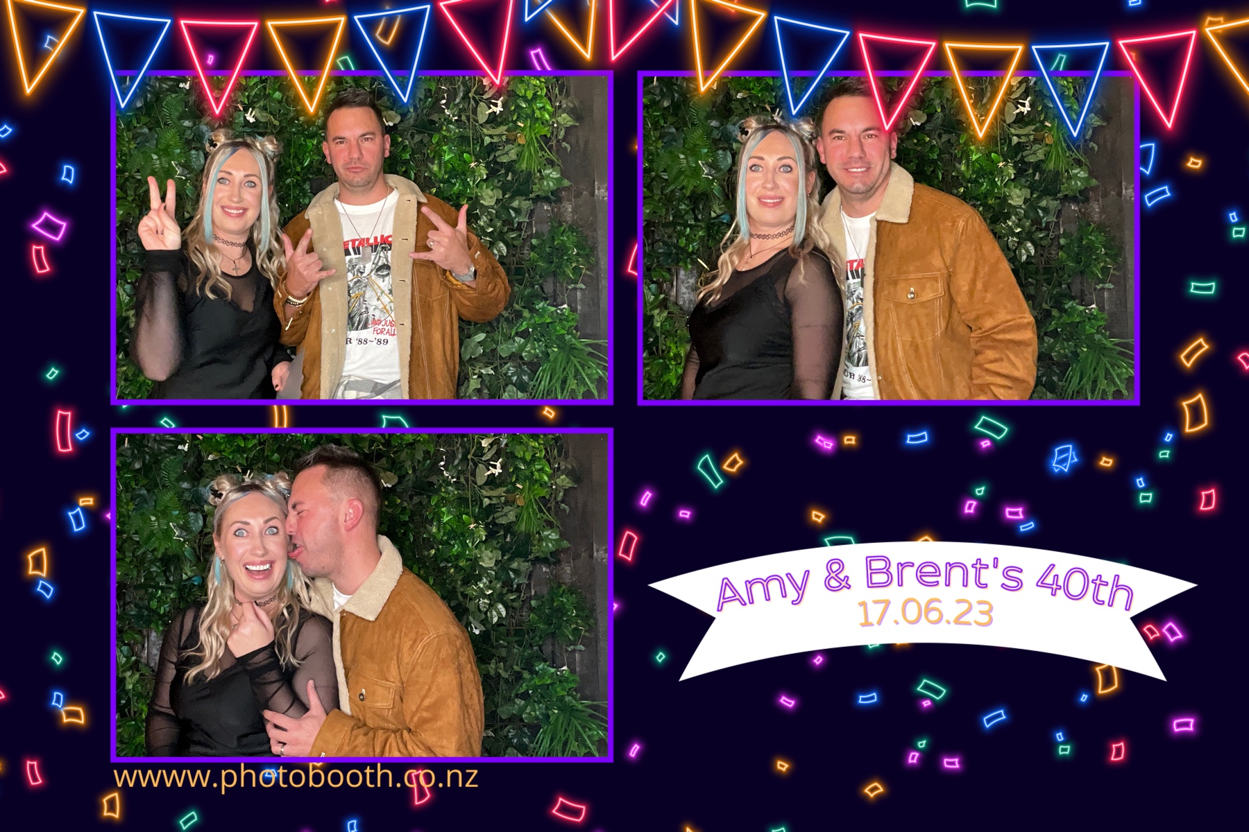 Amy and Brent's 40th | View more photos from the event at gallery.photobooth.co.nz/u/SelfieCentral/Amy-and-Brents-40th