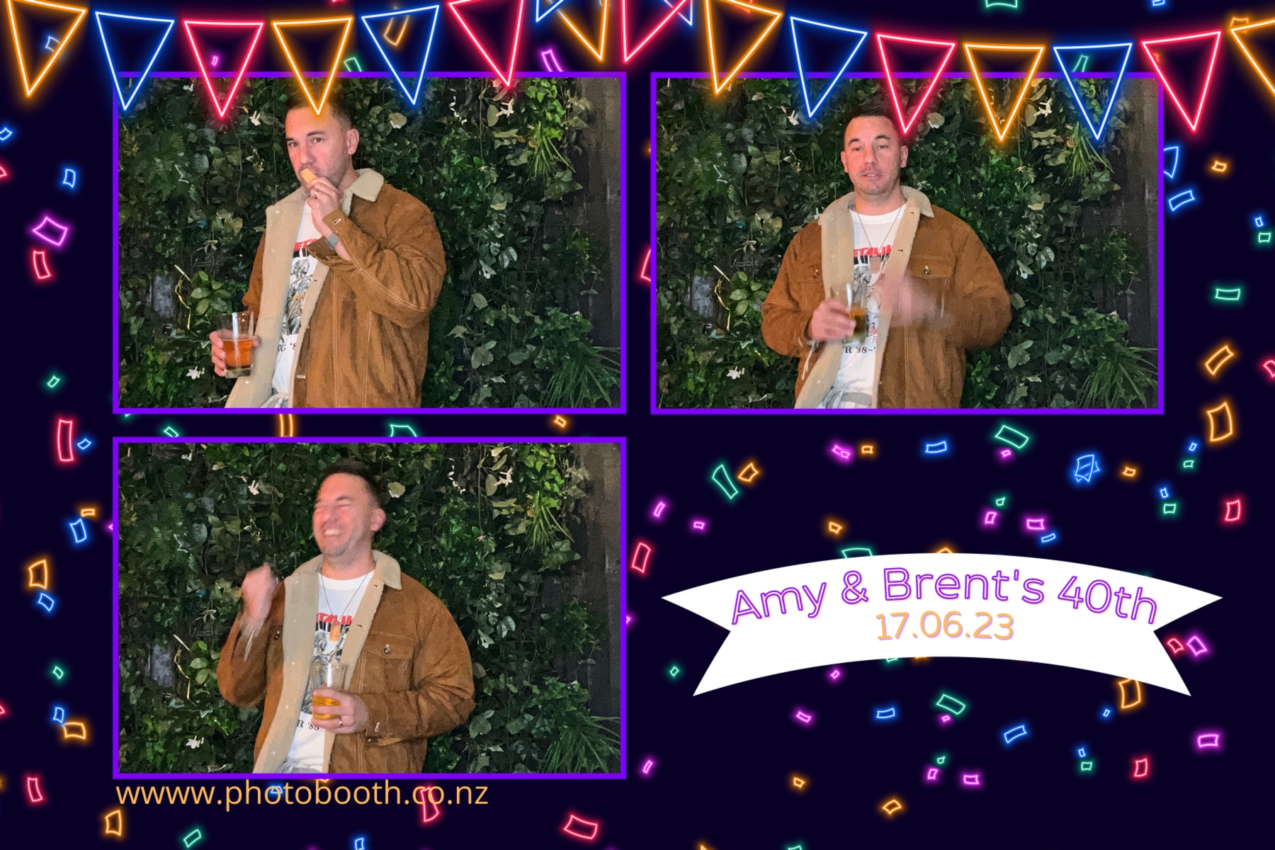 Amy and Brent's 40th | View more photos from the event at gallery.photobooth.co.nz/u/SelfieCentral/Amy-and-Brents-40th