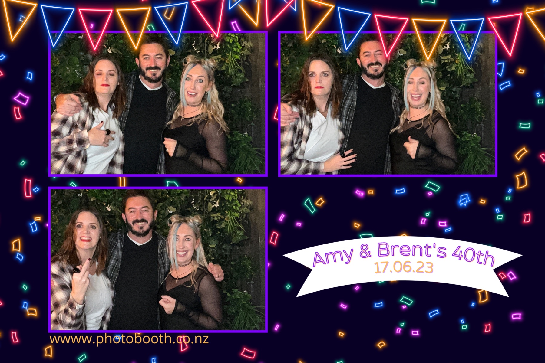 Amy and Brent's 40th | View more photos from the event at gallery.photobooth.co.nz/u/SelfieCentral/Amy-and-Brents-40th