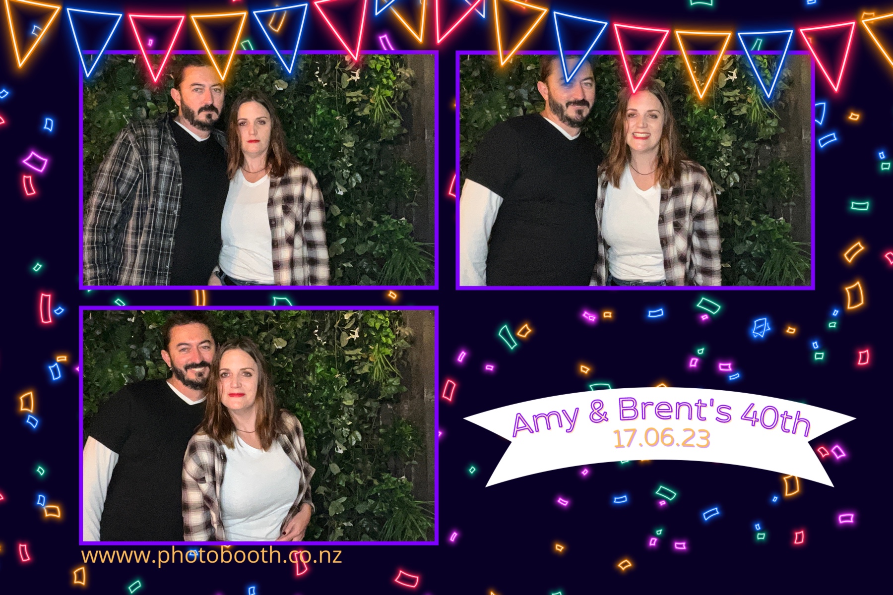 Amy and Brent's 40th | View more photos from the event at gallery.photobooth.co.nz/u/SelfieCentral/Amy-and-Brents-40th