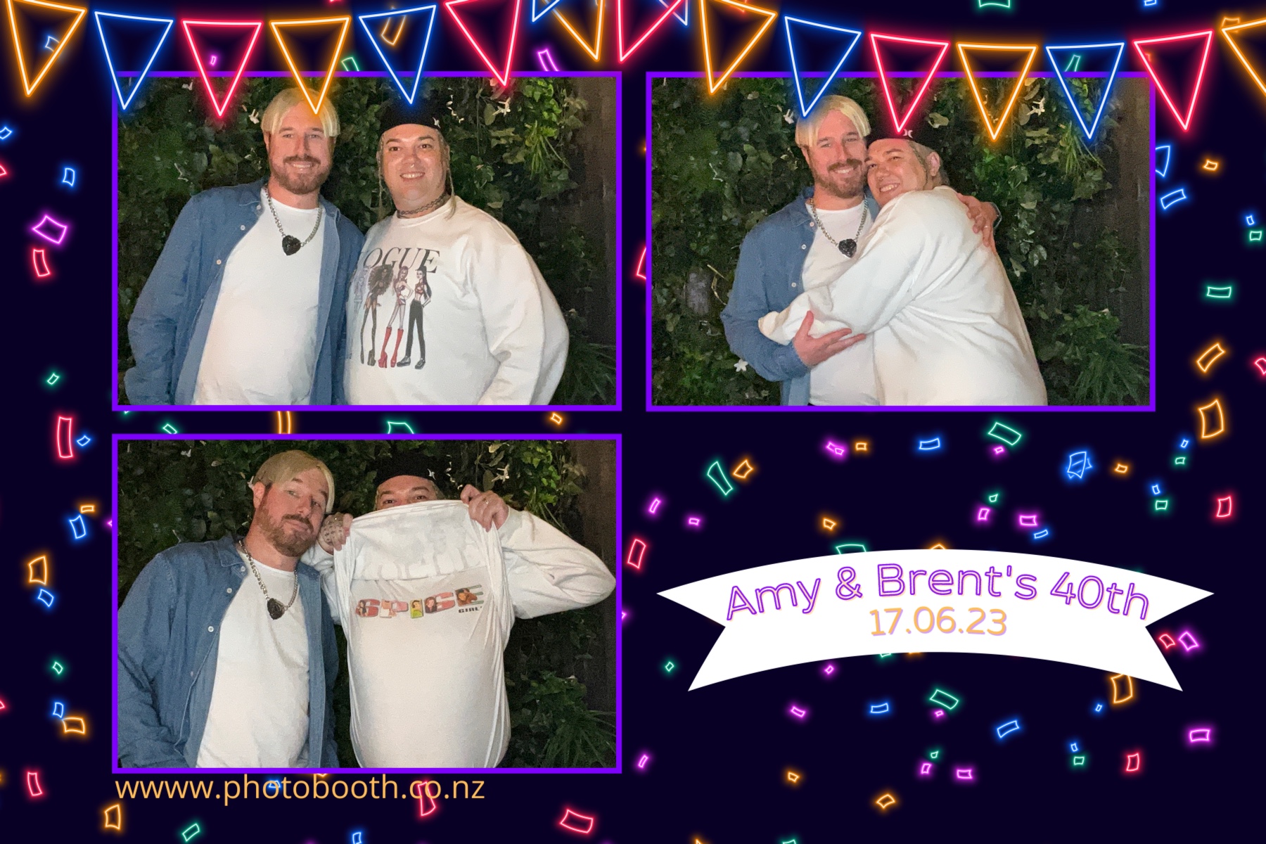 Amy and Brent's 40th | View more photos from the event at gallery.photobooth.co.nz/u/SelfieCentral/Amy-and-Brents-40th