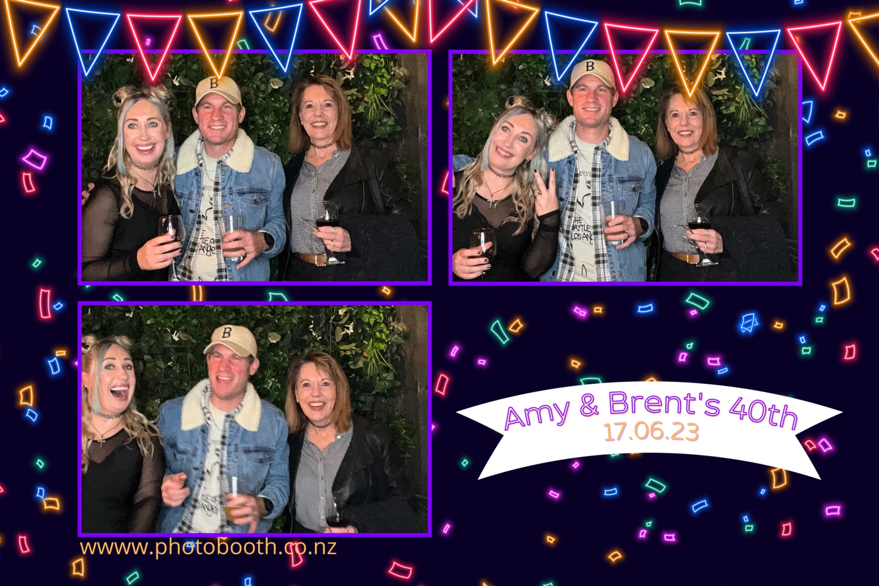 Amy and Brent's 40th | View more photos from the event at gallery.photobooth.co.nz/u/SelfieCentral/Amy-and-Brents-40th