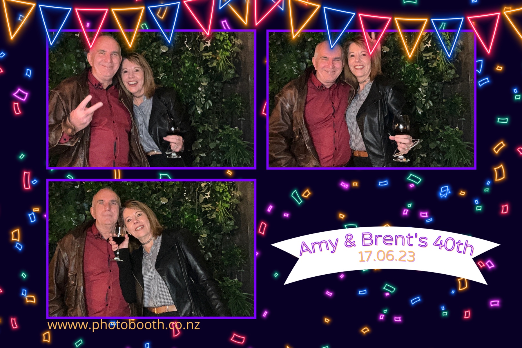 Amy and Brent's 40th | View more photos from the event at gallery.photobooth.co.nz/u/SelfieCentral/Amy-and-Brents-40th