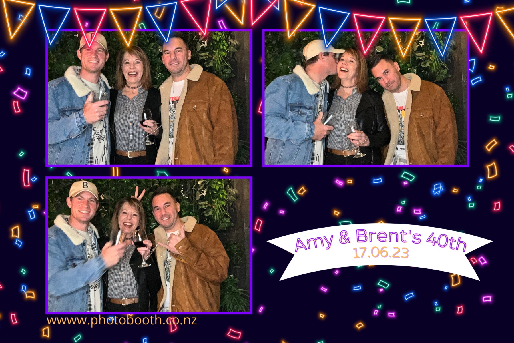 Amy and Brent's 40th | View more photos from the event at gallery.photobooth.co.nz/u/SelfieCentral/Amy-and-Brents-40th