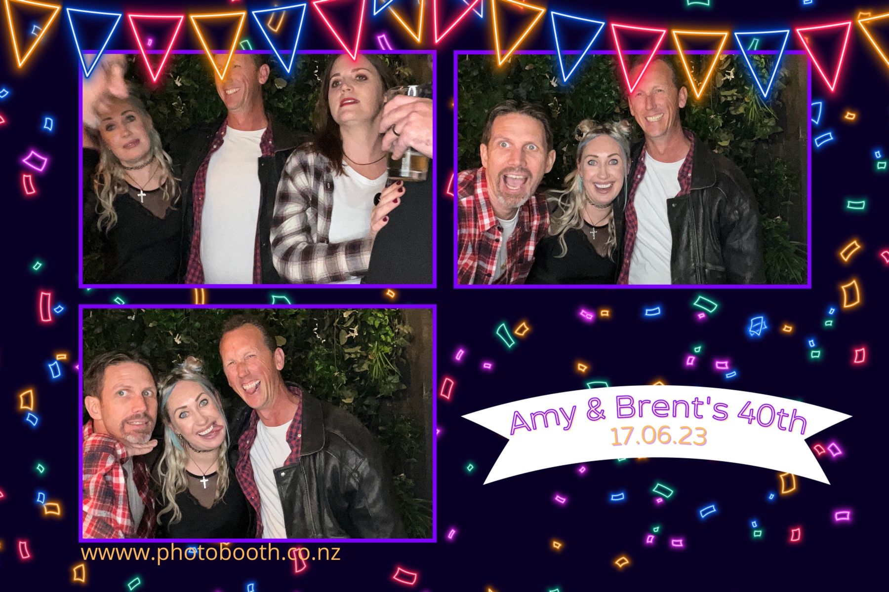 Amy and Brent's 40th | View more photos from the event at gallery.photobooth.co.nz/u/SelfieCentral/Amy-and-Brents-40th