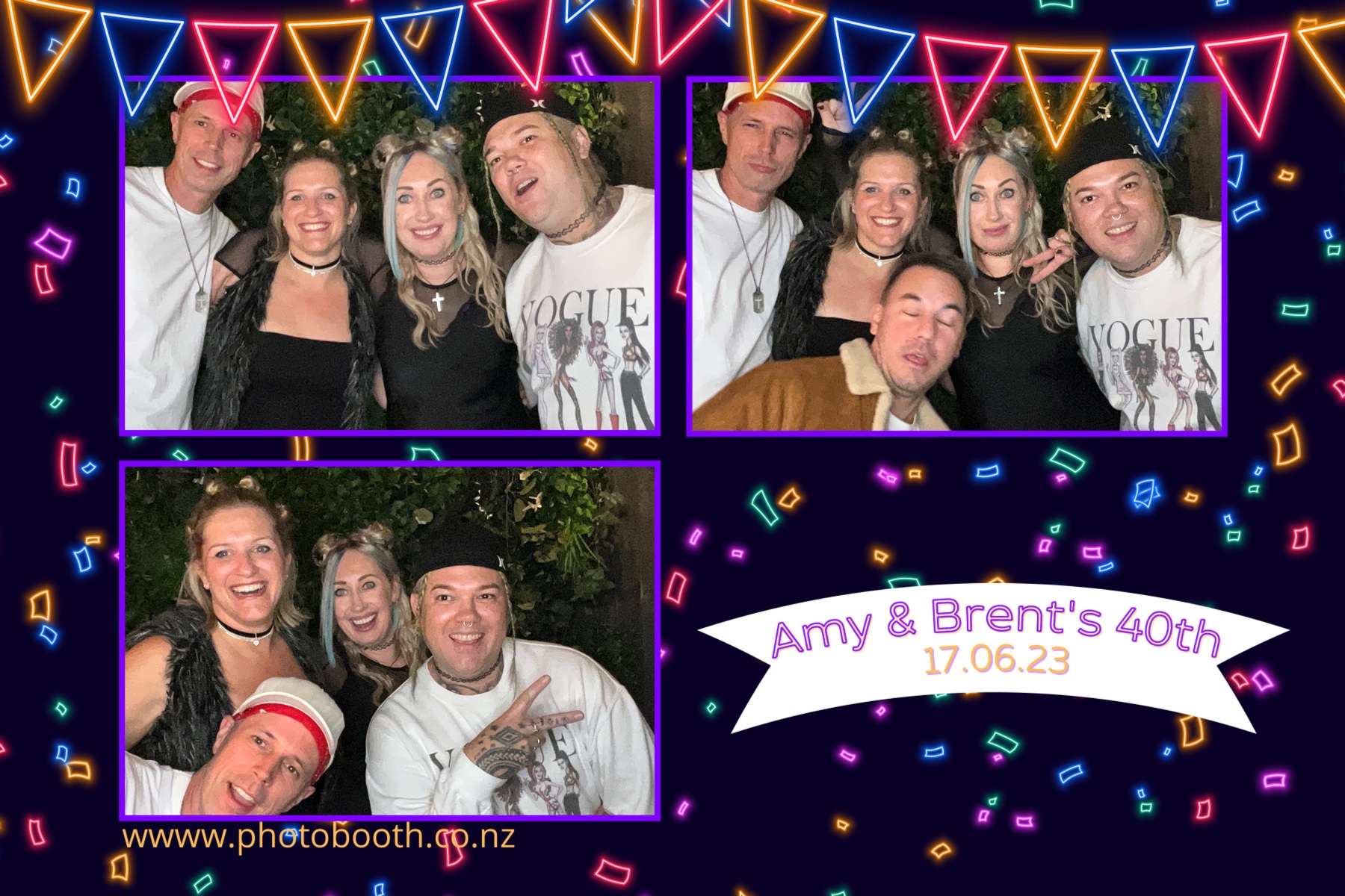 Amy and Brent's 40th | View more photos from the event at gallery.photobooth.co.nz/u/SelfieCentral/Amy-and-Brents-40th