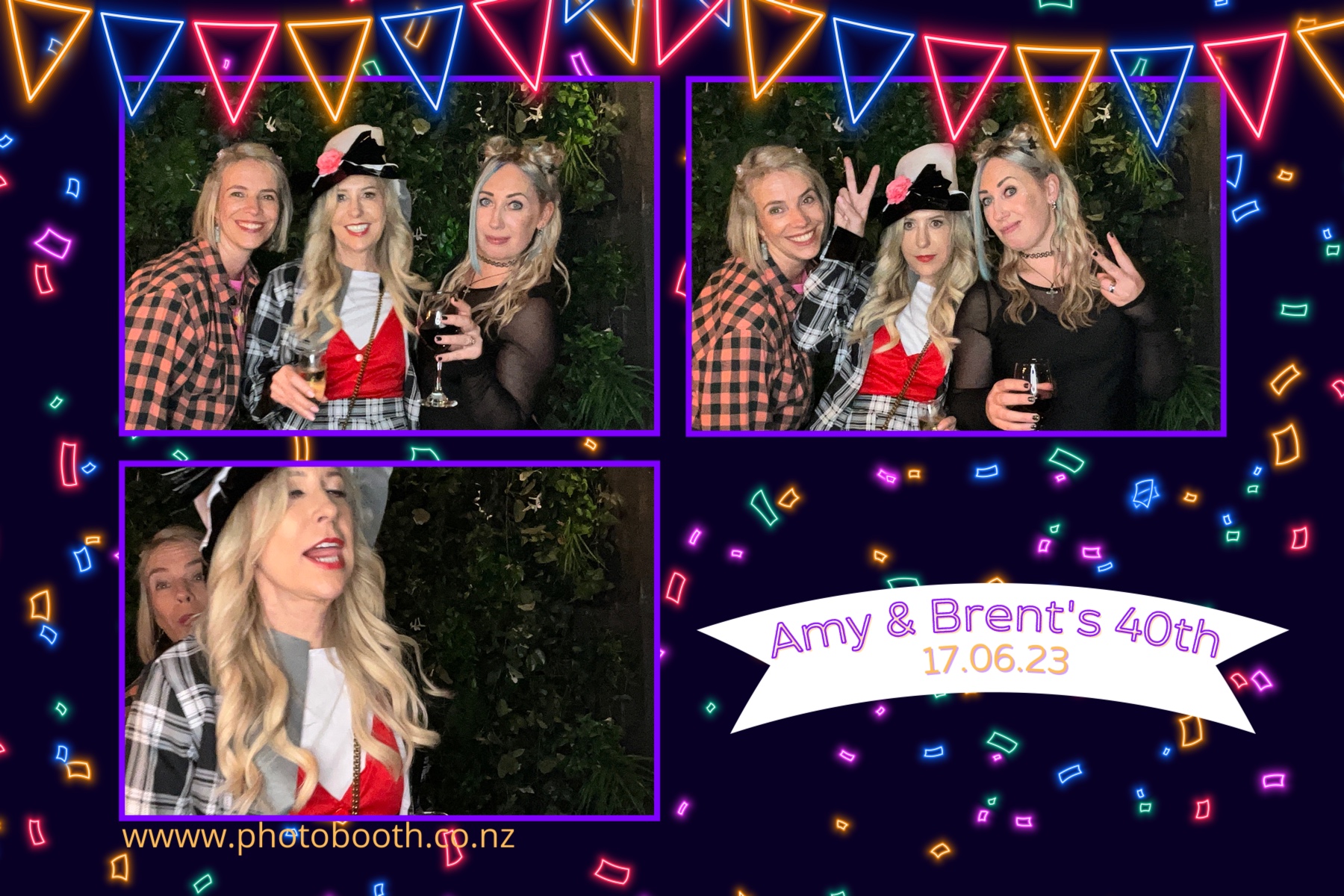 Amy and Brent's 40th | View more photos from the event at gallery.photobooth.co.nz/u/SelfieCentral/Amy-and-Brents-40th