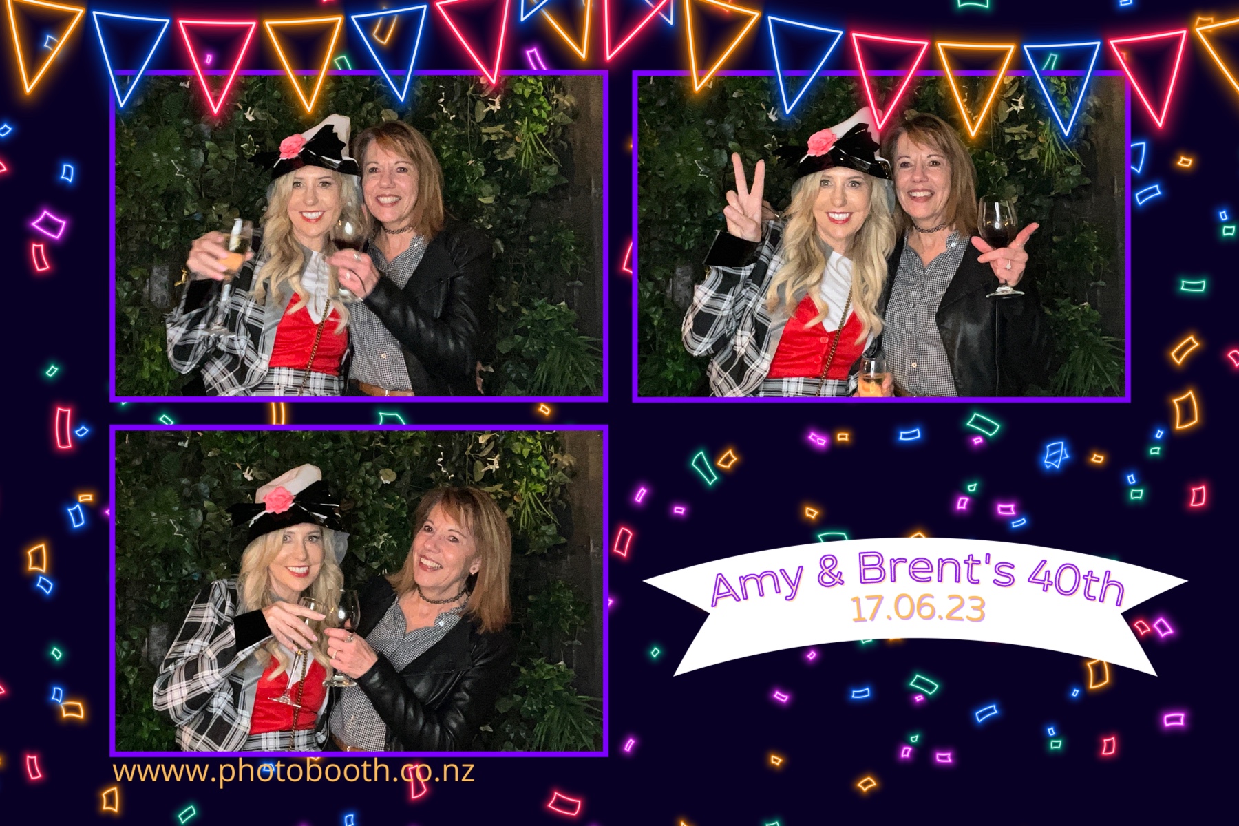 Amy and Brent's 40th | View more photos from the event at gallery.photobooth.co.nz/u/SelfieCentral/Amy-and-Brents-40th