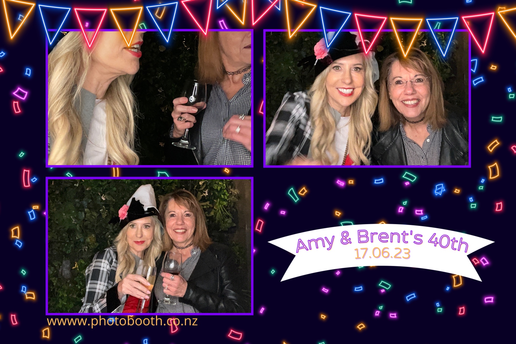 Amy and Brent's 40th | View more photos from the event at gallery.photobooth.co.nz/u/SelfieCentral/Amy-and-Brents-40th