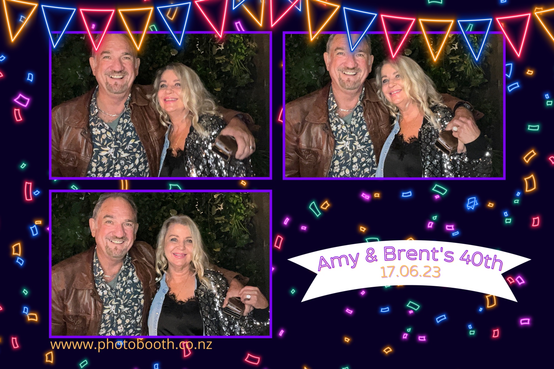 Amy and Brent's 40th | View more photos from the event at gallery.photobooth.co.nz/u/SelfieCentral/Amy-and-Brents-40th