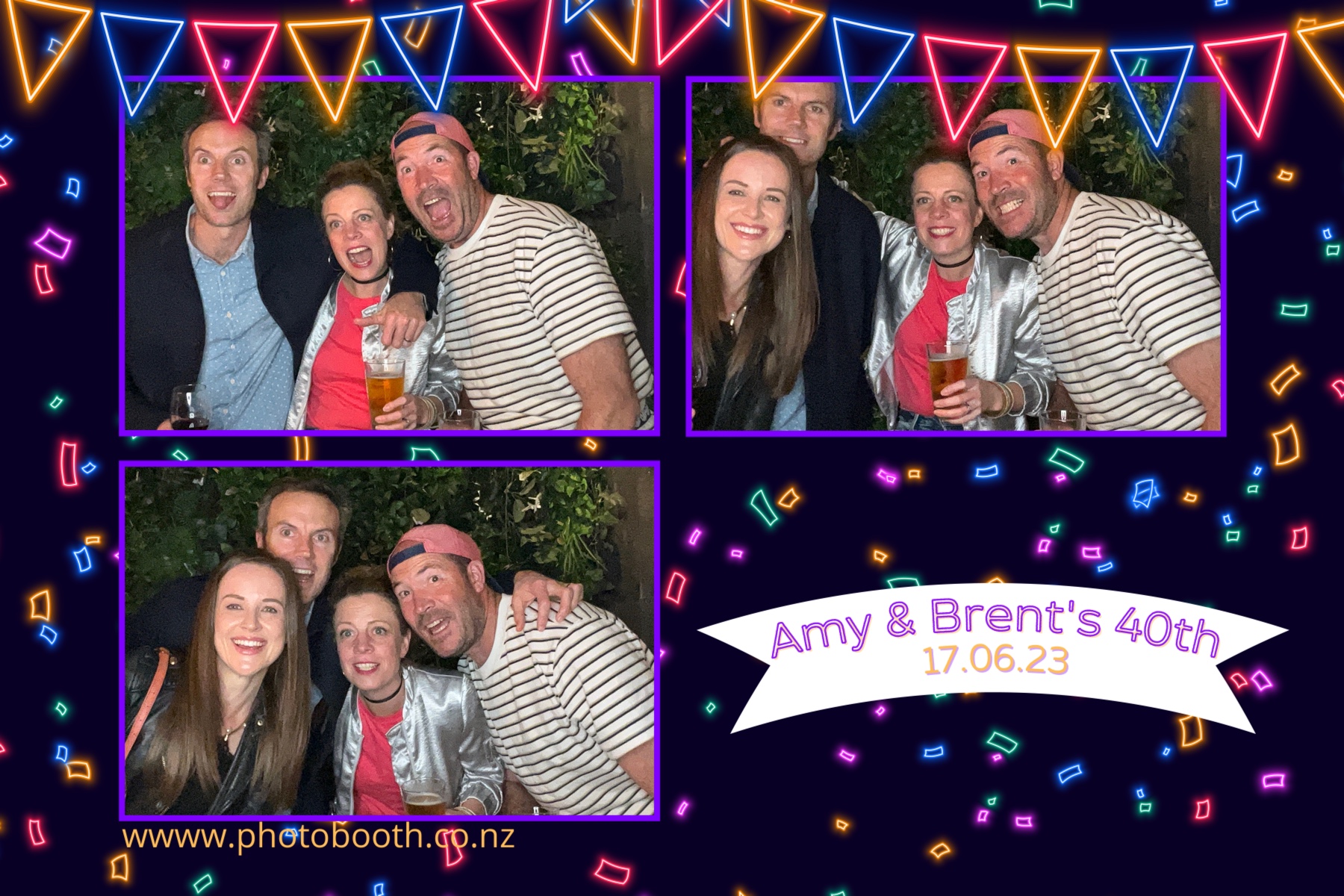 Amy and Brent's 40th | View more photos from the event at gallery.photobooth.co.nz/u/SelfieCentral/Amy-and-Brents-40th