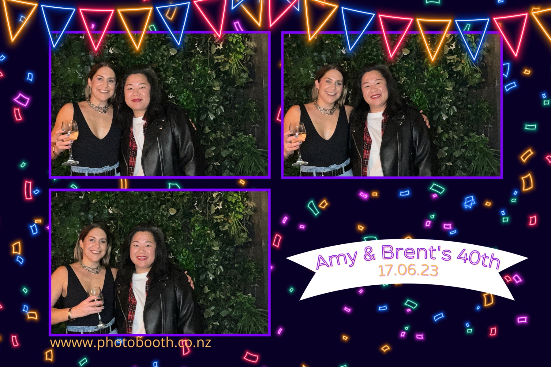 Amy and Brent's 40th | View more photos from the event at gallery.photobooth.co.nz/u/SelfieCentral/Amy-and-Brents-40th