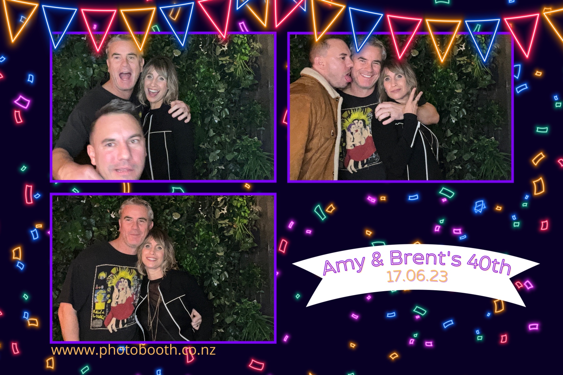 Amy and Brent's 40th | View more photos from the event at gallery.photobooth.co.nz/u/SelfieCentral/Amy-and-Brents-40th