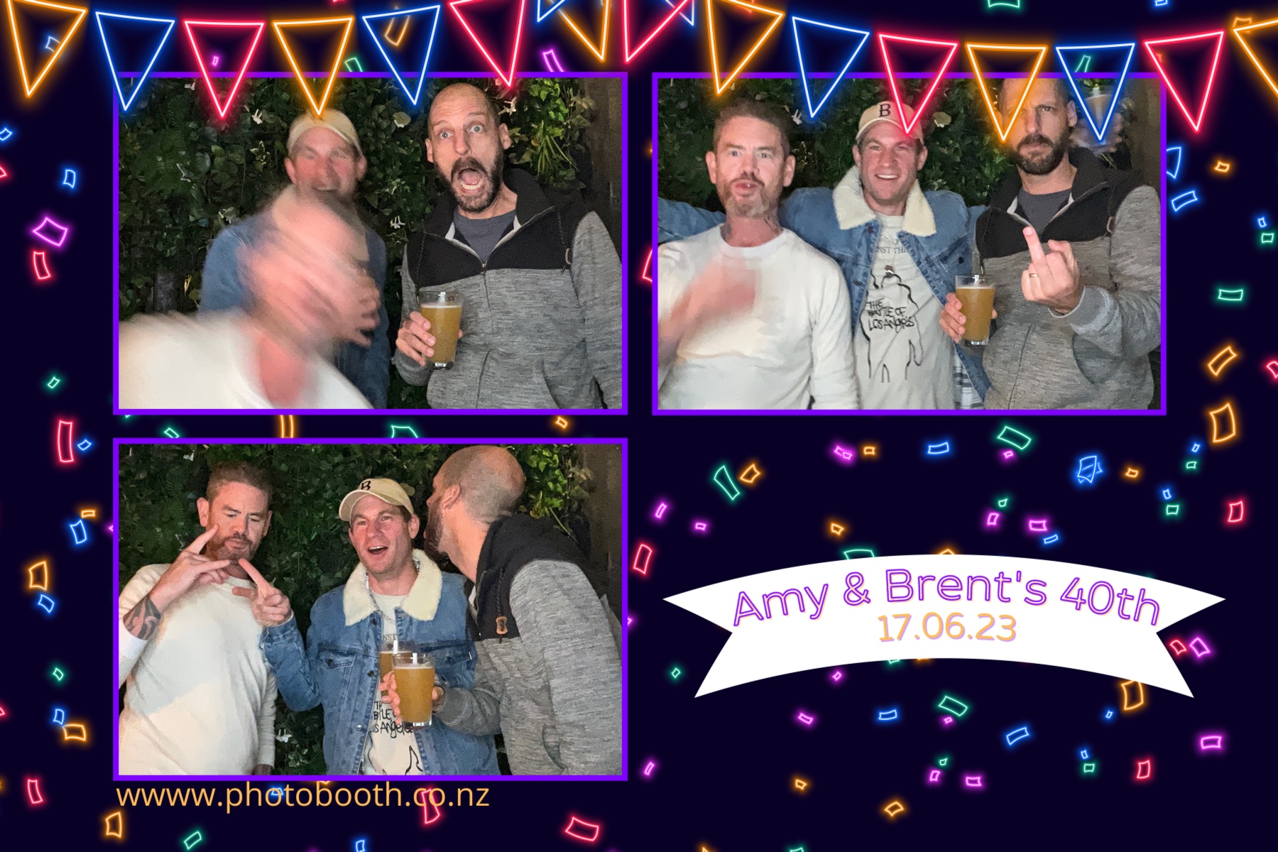 Amy and Brent's 40th | View more photos from the event at gallery.photobooth.co.nz/u/SelfieCentral/Amy-and-Brents-40th