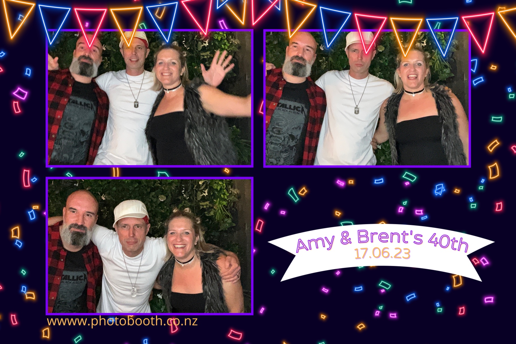 Amy and Brent's 40th | View more photos from the event at gallery.photobooth.co.nz/u/SelfieCentral/Amy-and-Brents-40th