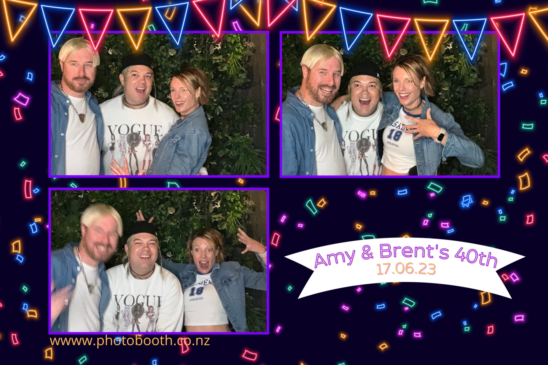Amy and Brent's 40th | View more photos from the event at gallery.photobooth.co.nz/u/SelfieCentral/Amy-and-Brents-40th