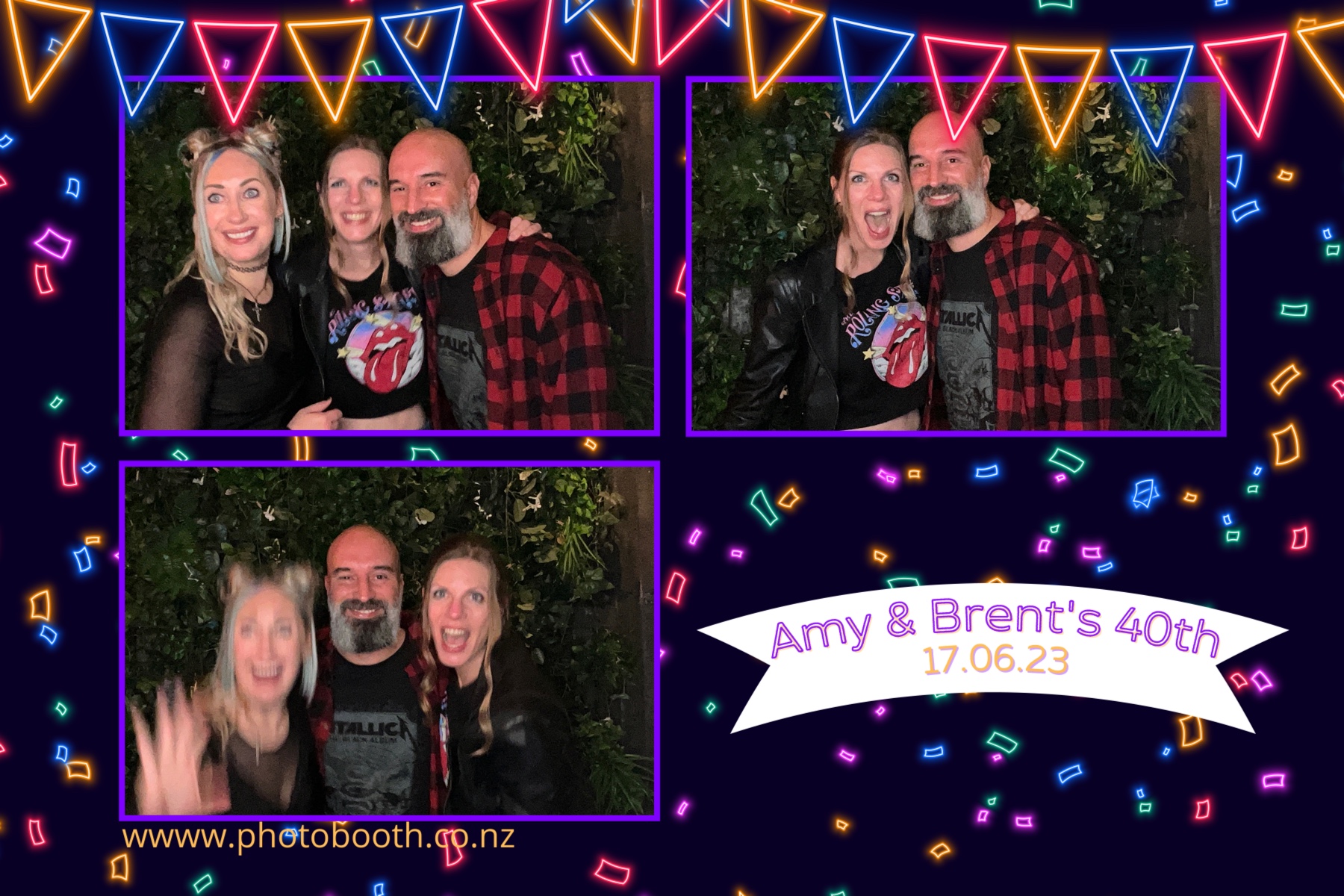 Amy and Brent's 40th | View more photos from the event at gallery.photobooth.co.nz/u/SelfieCentral/Amy-and-Brents-40th