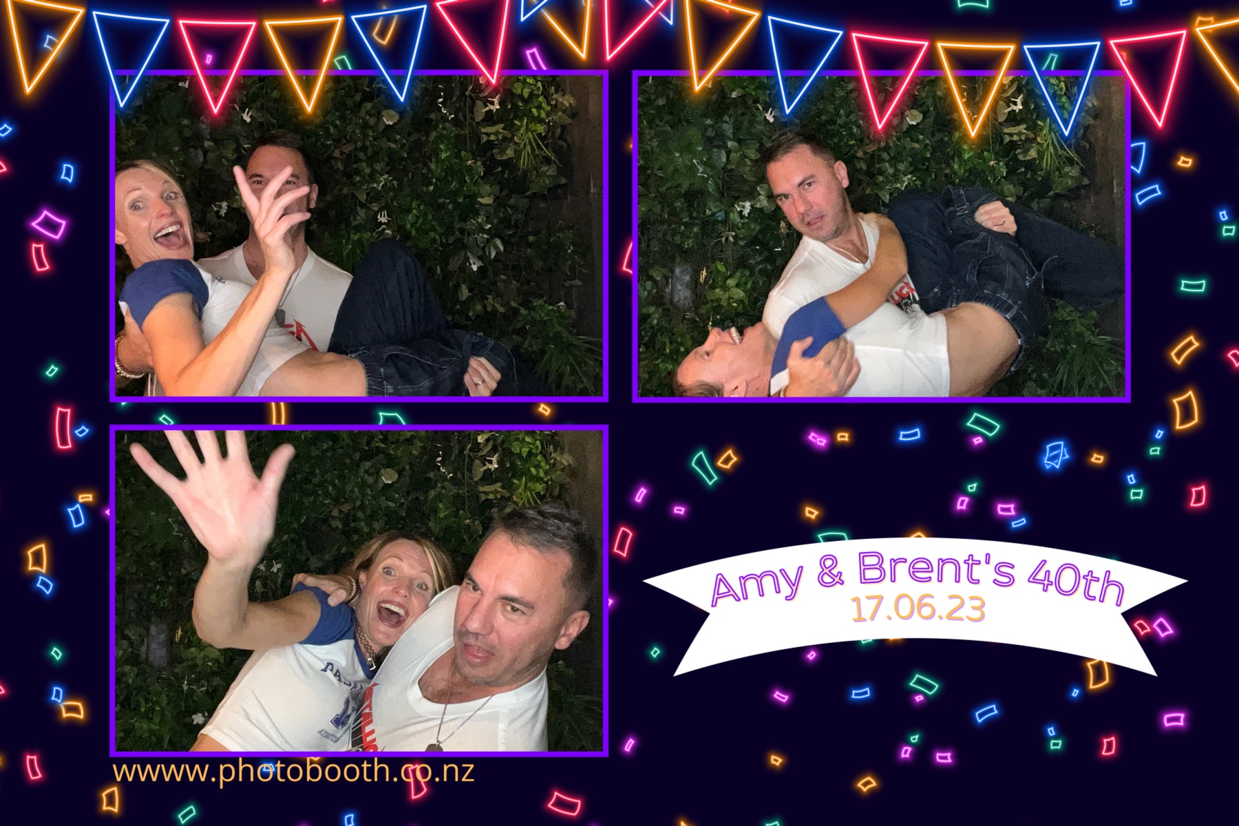 Amy and Brent's 40th | View more photos from the event at gallery.photobooth.co.nz/u/SelfieCentral/Amy-and-Brents-40th