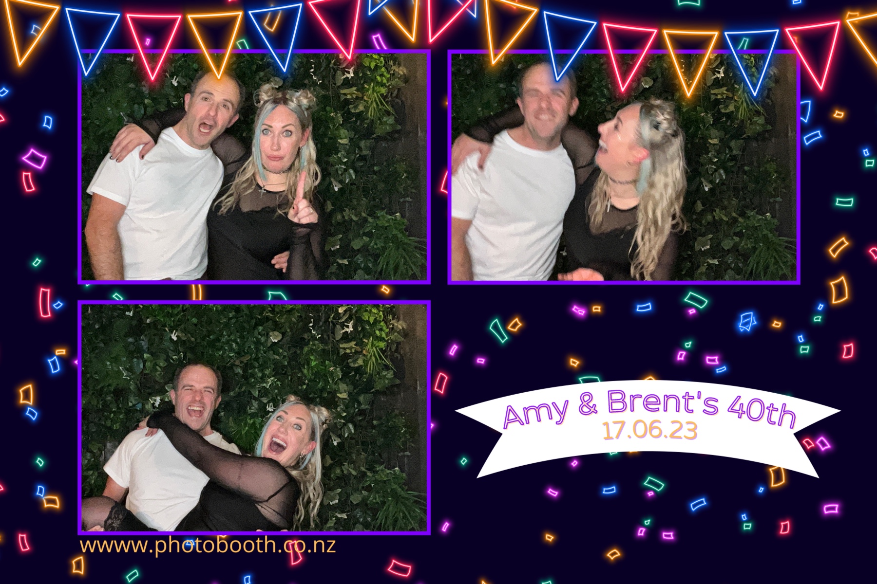 Amy and Brent's 40th | View more photos from the event at gallery.photobooth.co.nz/u/SelfieCentral/Amy-and-Brents-40th