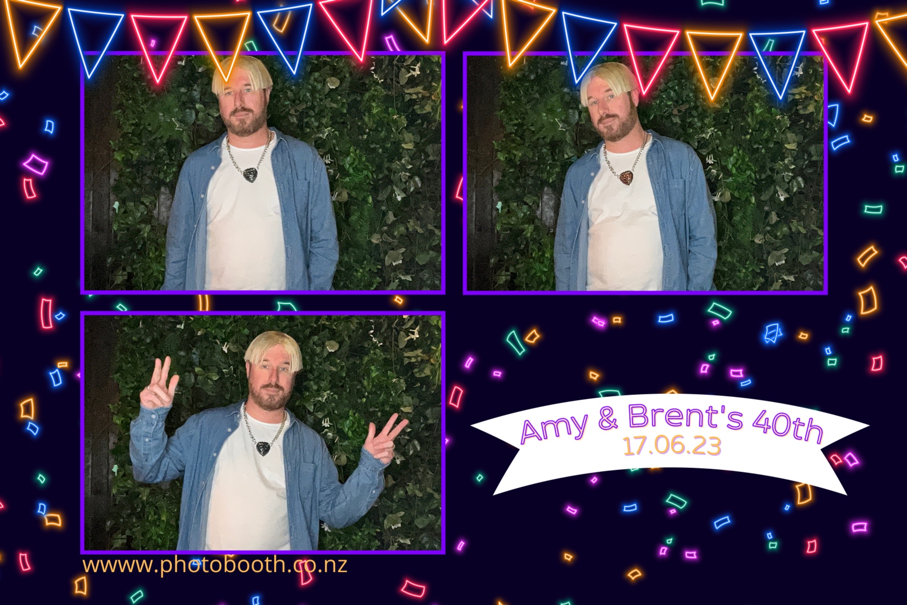 Amy and Brent's 40th | View more photos from the event at gallery.photobooth.co.nz/u/SelfieCentral/Amy-and-Brents-40th