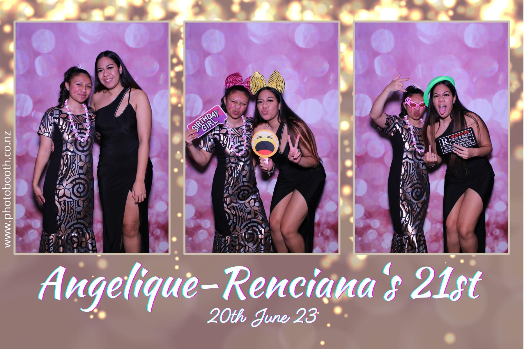 Angelique-Renciana 21st | View more photos from the event at gallery.photobooth.co.nz/u/SelfieCentral/Angelique-Renciana-21st