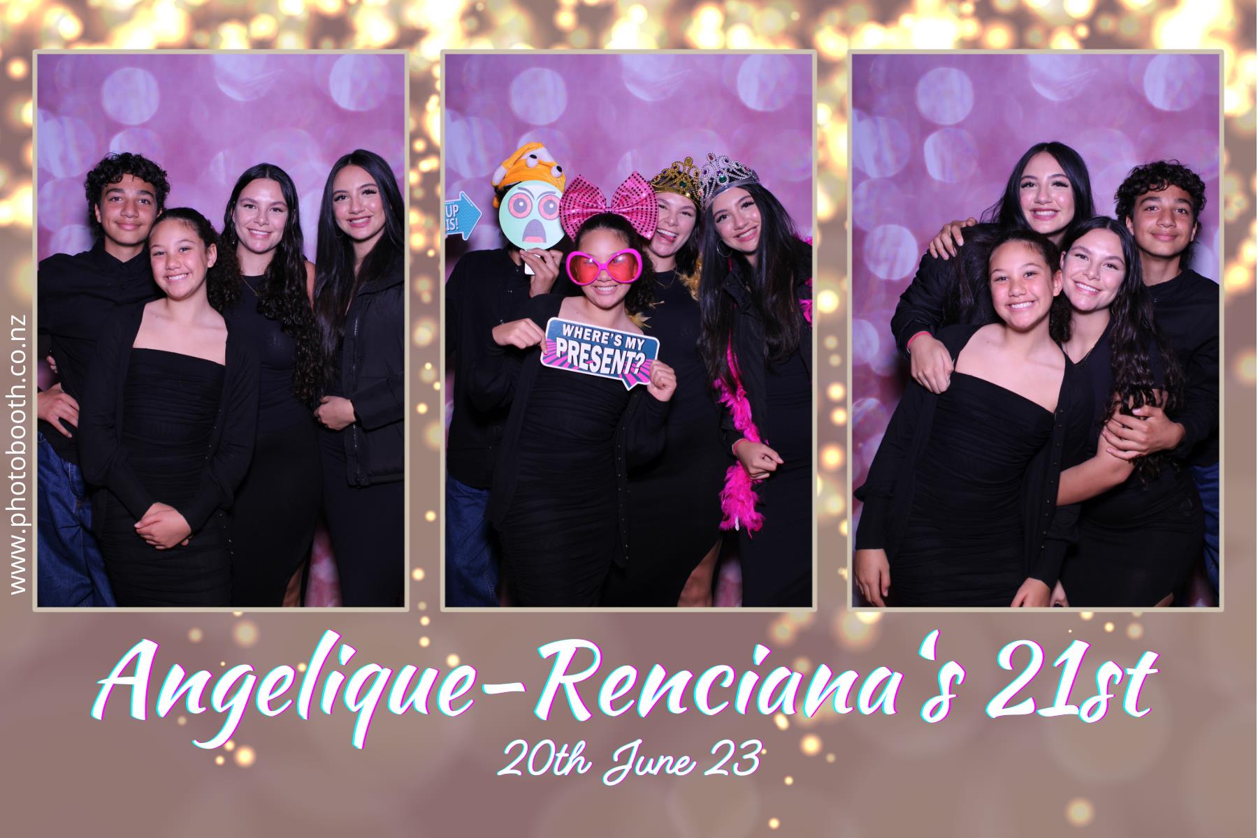 Angelique-Renciana 21st | View more photos from the event at gallery.photobooth.co.nz/u/SelfieCentral/Angelique-Renciana-21st