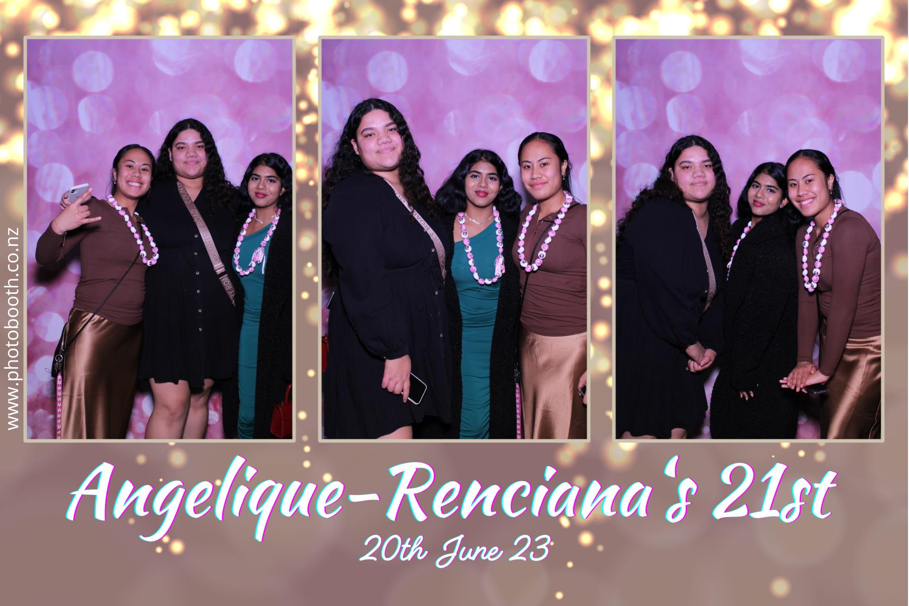 Angelique-Renciana 21st | View more photos from the event at gallery.photobooth.co.nz/u/SelfieCentral/Angelique-Renciana-21st