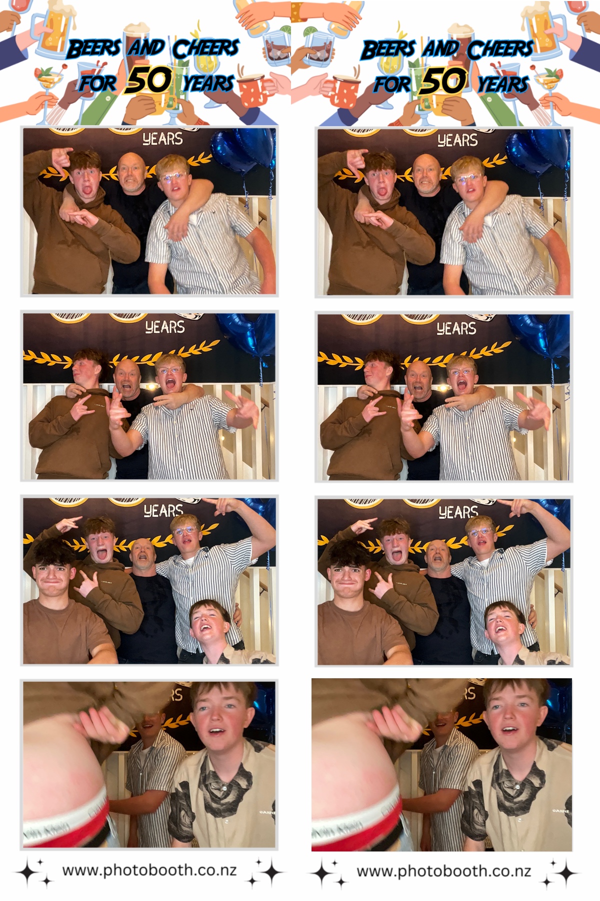 Beers and Cheers for 50 Years! | View more photos from the event at gallery.photobooth.co.nz/u/SelfieCentral/Beers-and-Cheers-for-50-Years
