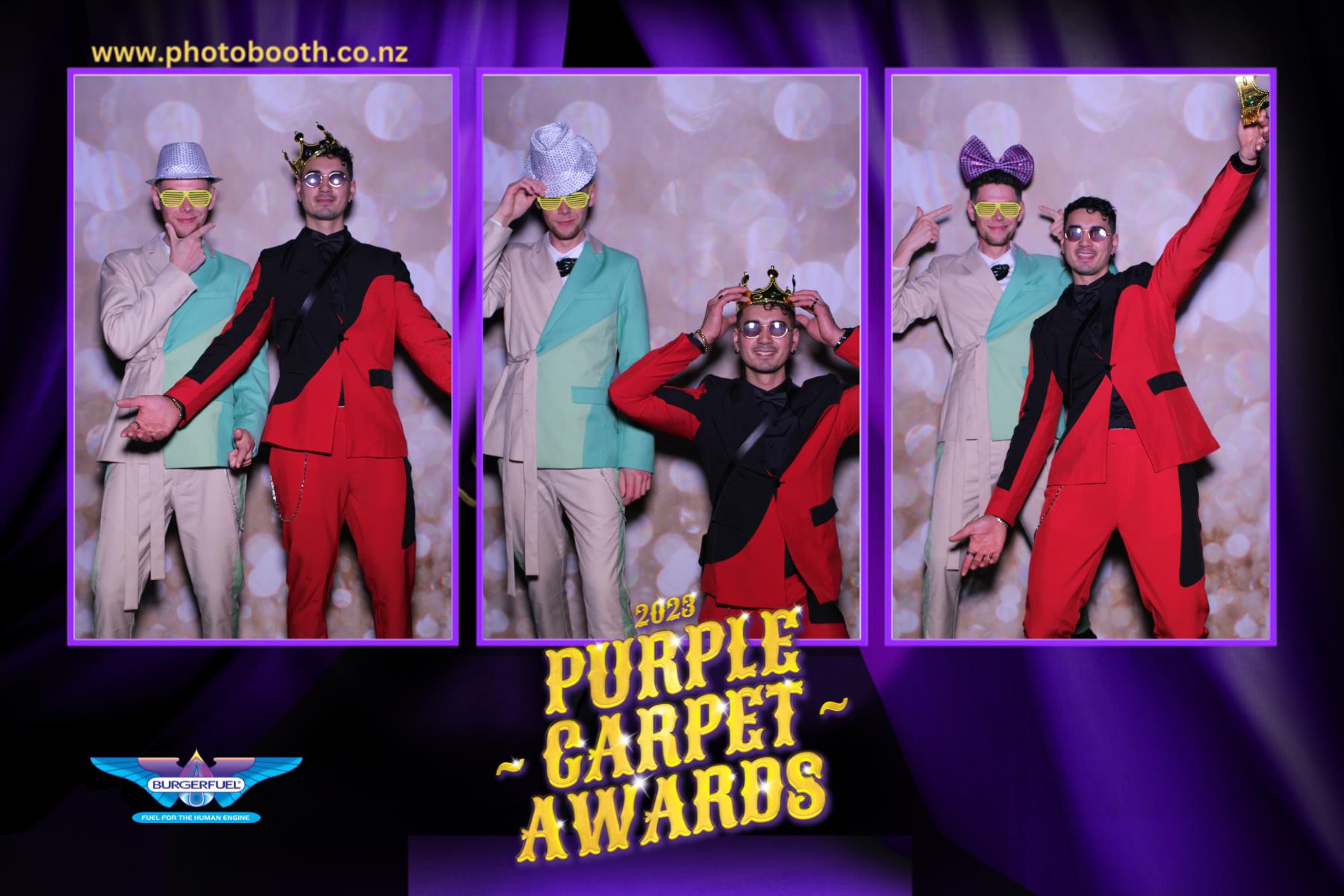 Burger Fuel Purple Carpet Awards | View more photos from the event at gallery.photobooth.co.nz/u/SelfieCentral/Burger-Fuel-Purple-Carpet-Awards