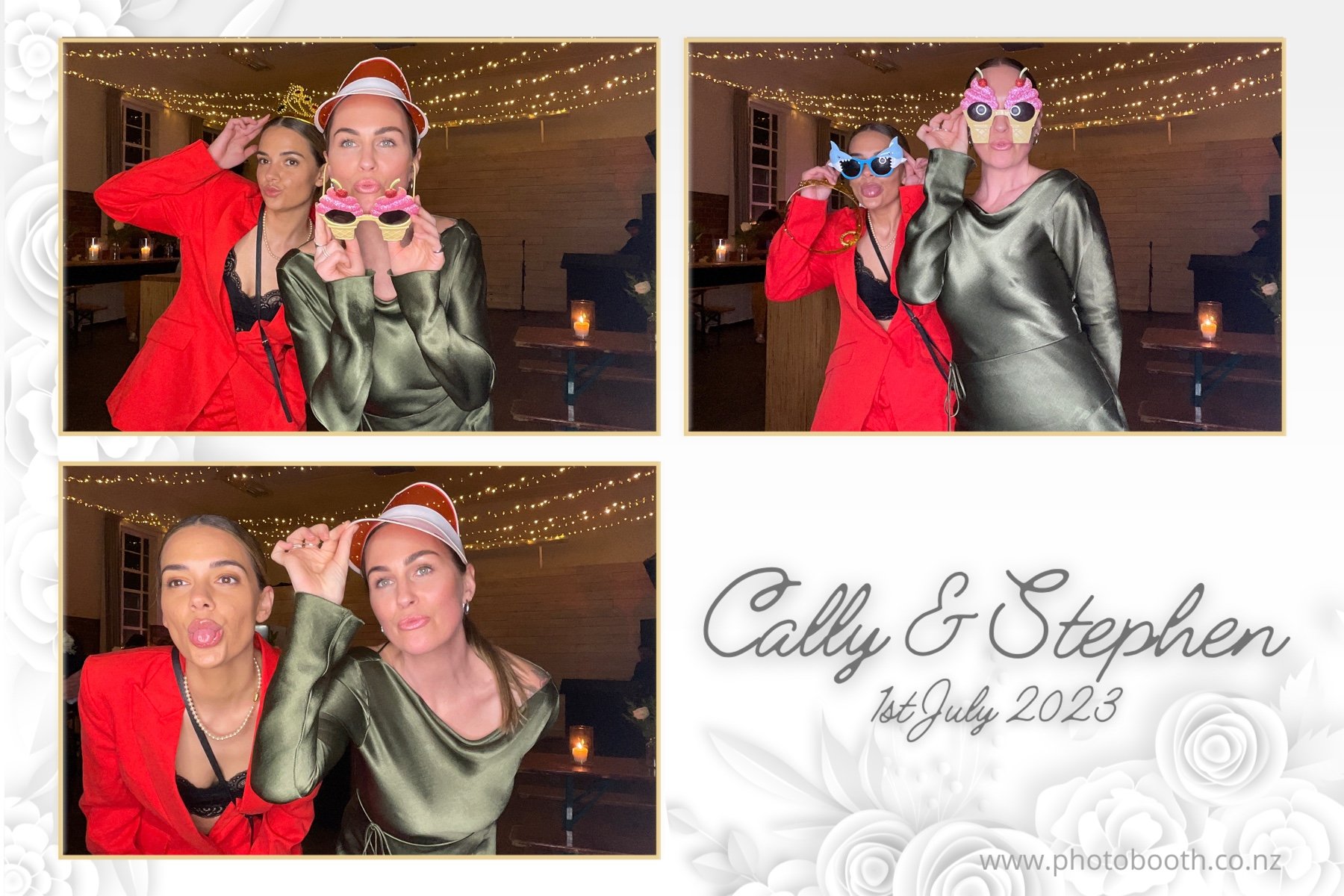 Cally & Stephen's Wedding | View more photos from the event at gallery.photobooth.co.nz/u/SelfieCentral/Cally-Stephens-Wedding