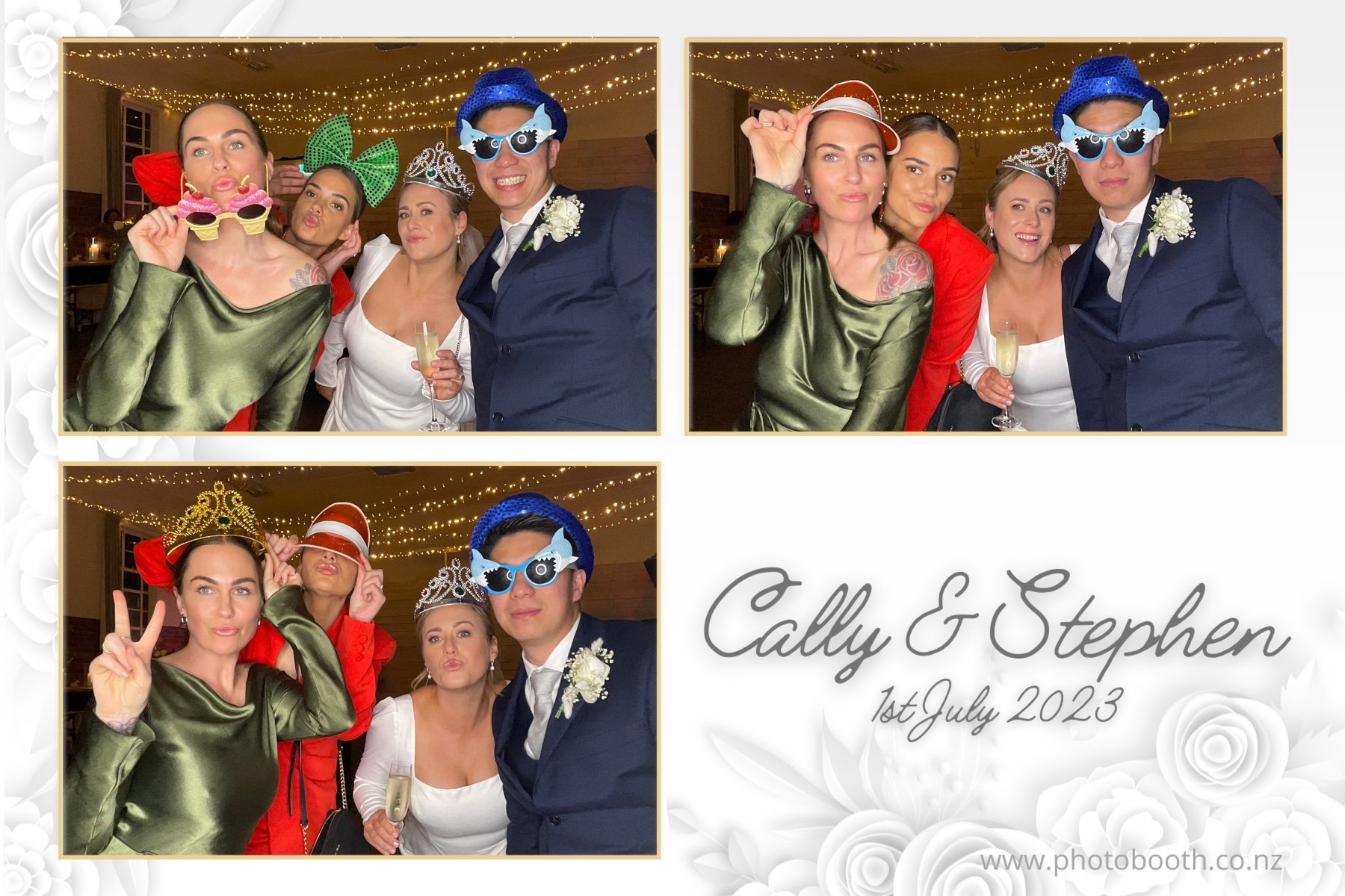 Cally & Stephen's Wedding | View more photos from the event at gallery.photobooth.co.nz/u/SelfieCentral/Cally-Stephens-Wedding