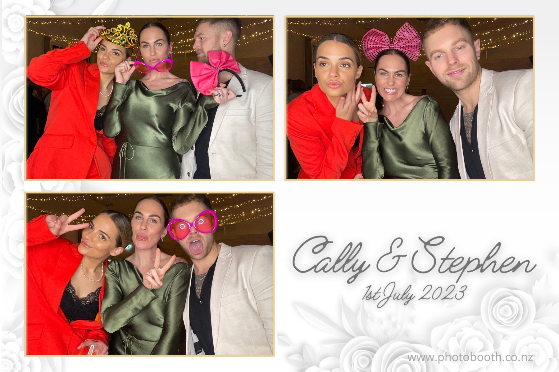 Cally & Stephen's Wedding | View more photos from the event at gallery.photobooth.co.nz/u/SelfieCentral/Cally-Stephens-Wedding