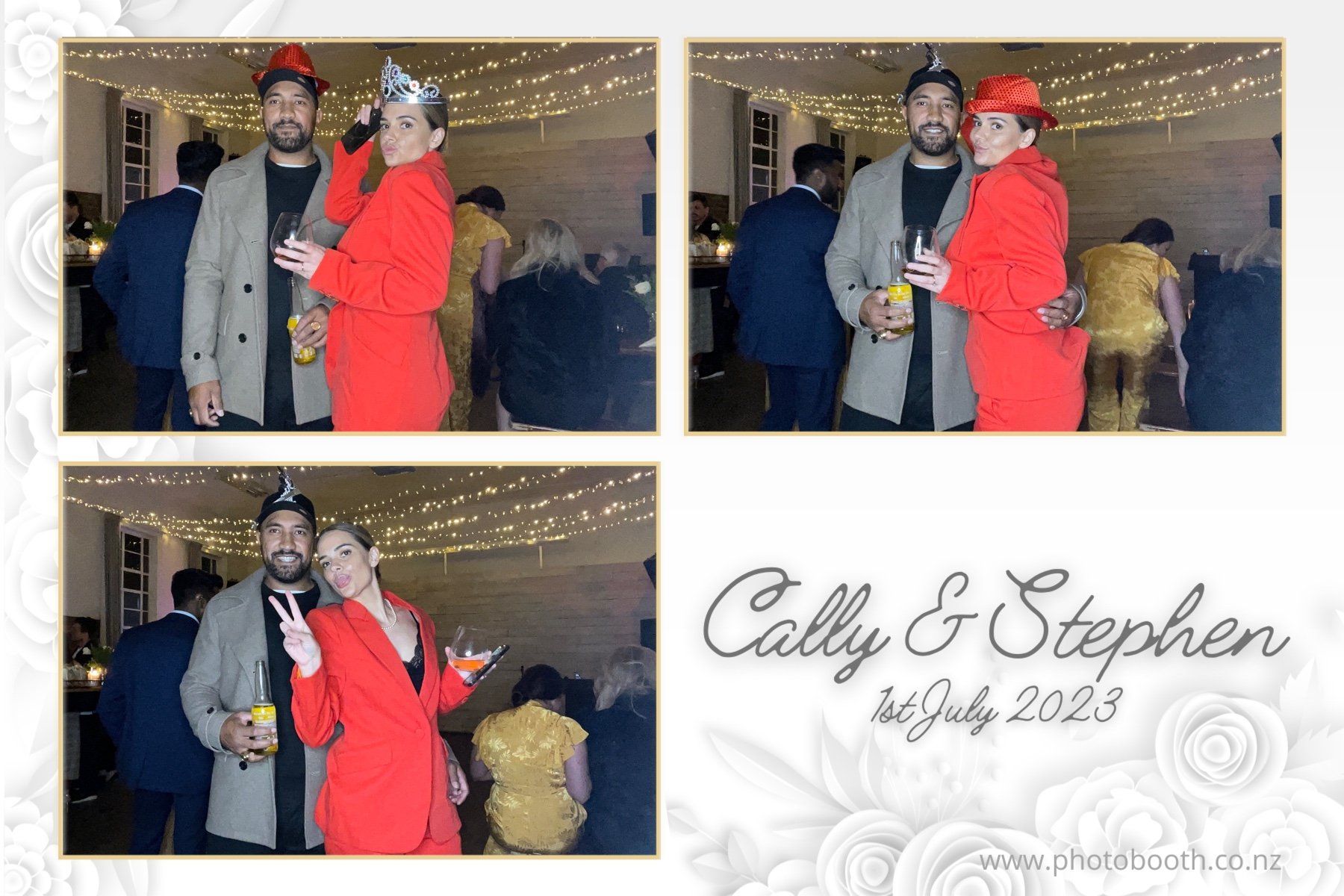 Cally & Stephen's Wedding | View more photos from the event at gallery.photobooth.co.nz/u/SelfieCentral/Cally-Stephens-Wedding
