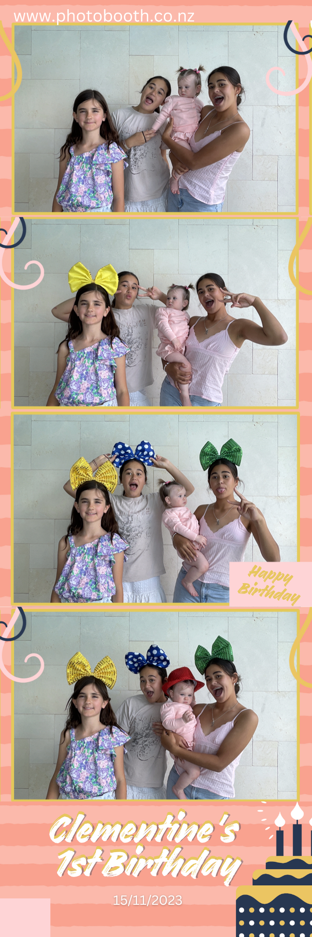 Clementine's 1st Birthday | View more photos from the event at gallery.photobooth.co.nz/u/SelfieCentral/Clementines-1st-Birthday