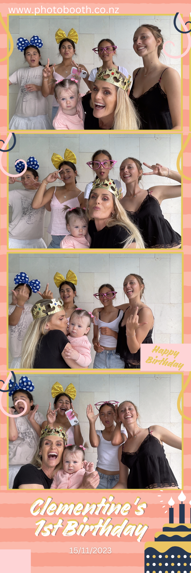 Clementine's 1st Birthday | View more photos from the event at gallery.photobooth.co.nz/u/SelfieCentral/Clementines-1st-Birthday