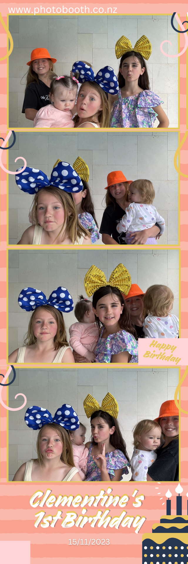 Clementine's 1st Birthday | View more photos from the event at gallery.photobooth.co.nz/u/SelfieCentral/Clementines-1st-Birthday