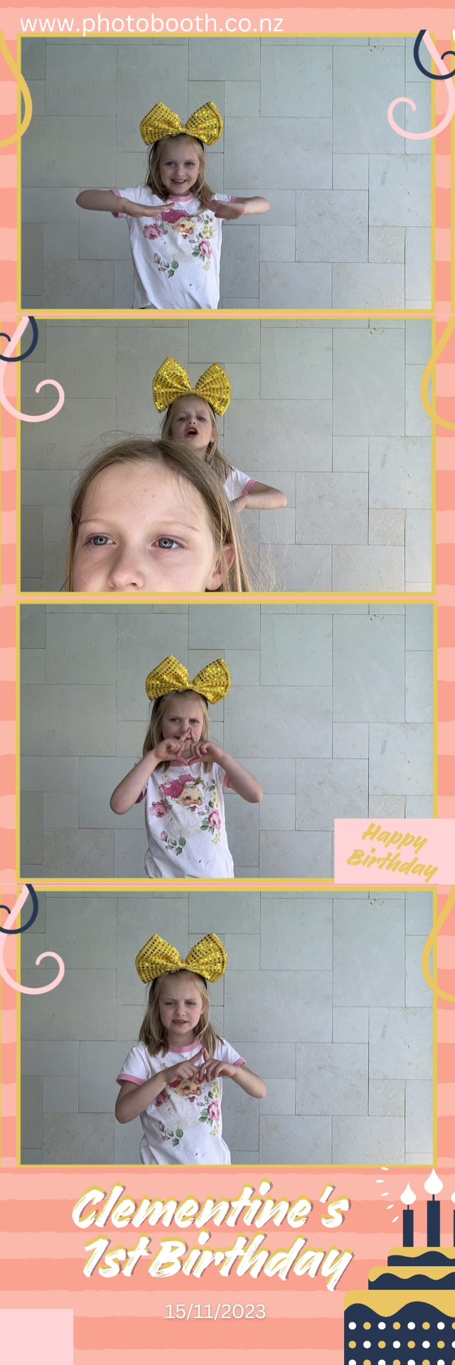 Clementine's 1st Birthday | View more photos from the event at gallery.photobooth.co.nz/u/SelfieCentral/Clementines-1st-Birthday