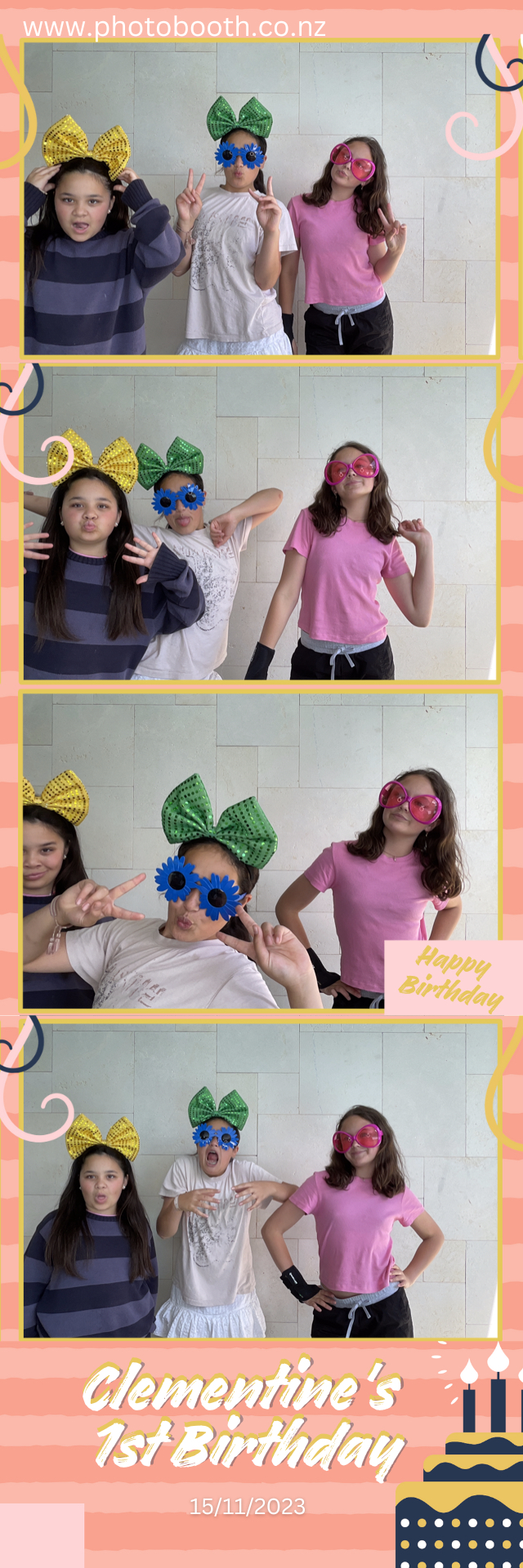 Clementine's 1st Birthday | View more photos from the event at gallery.photobooth.co.nz/u/SelfieCentral/Clementines-1st-Birthday