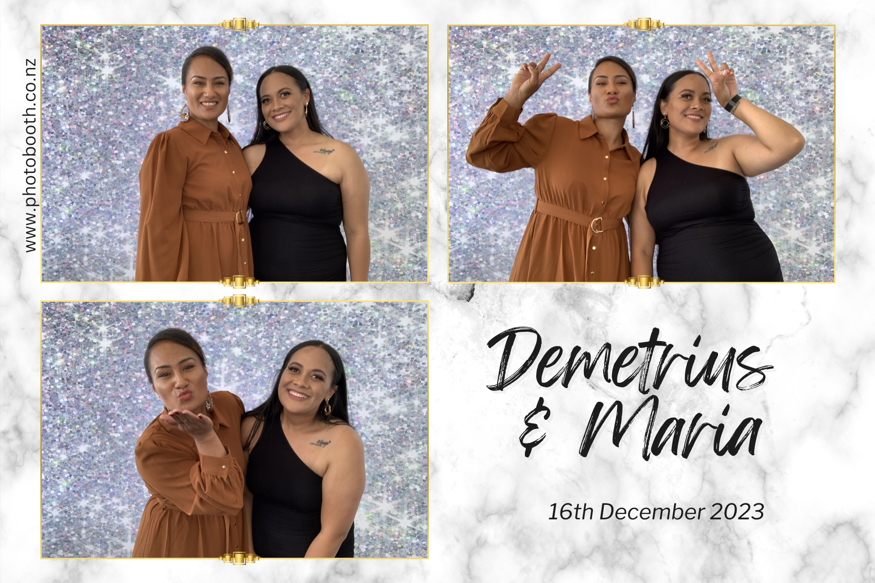 Demetrius and Maria's Wedding | View more photos from the event at gallery.photobooth.co.nz/u/SelfieCentral/Demetrius-and-Marias-Wedding